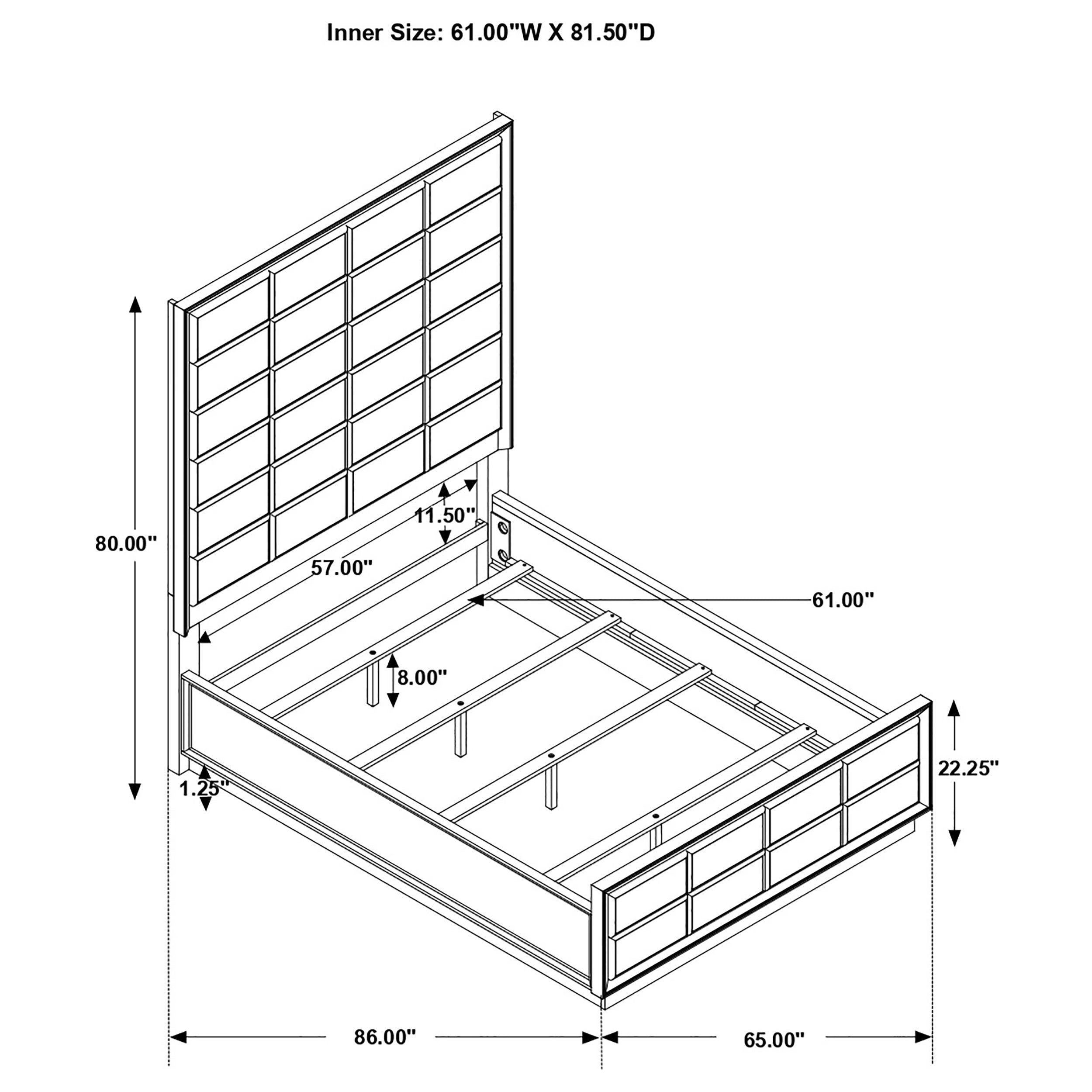 Durango Wood Panel Bed