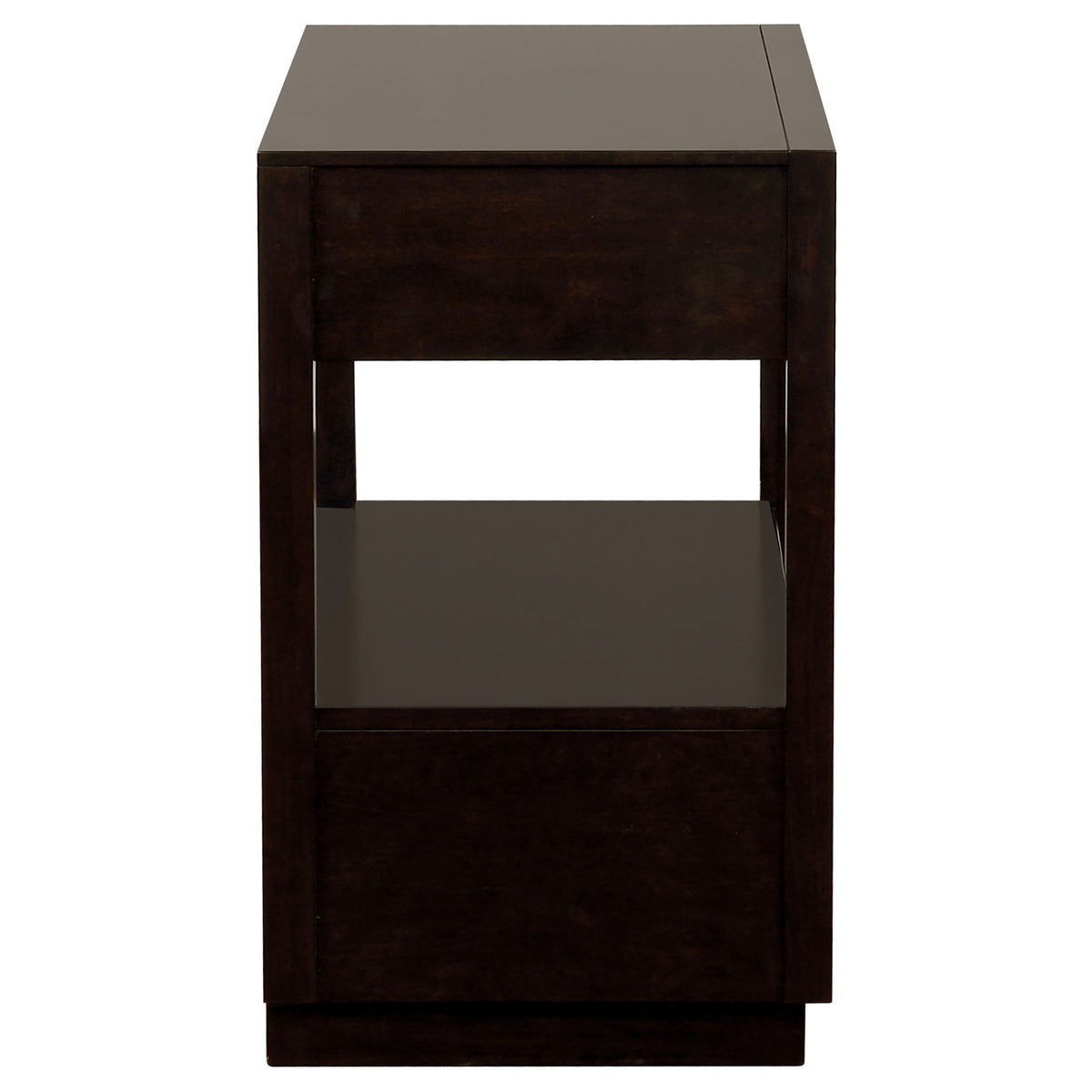 Durango 2-drawer Nightstand with USB Ports Smoked Peppercorn