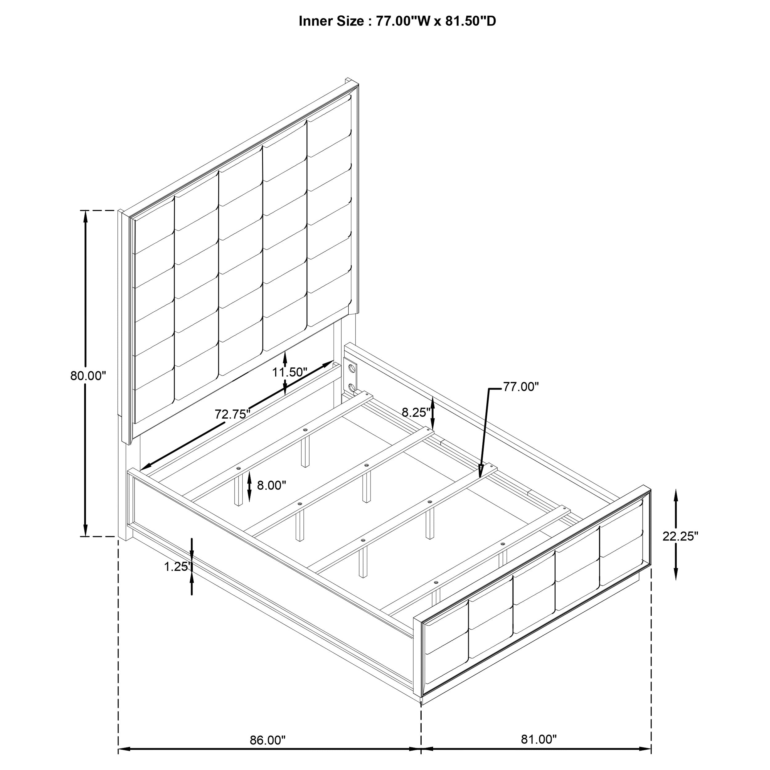 Durango Wood Panel Bed