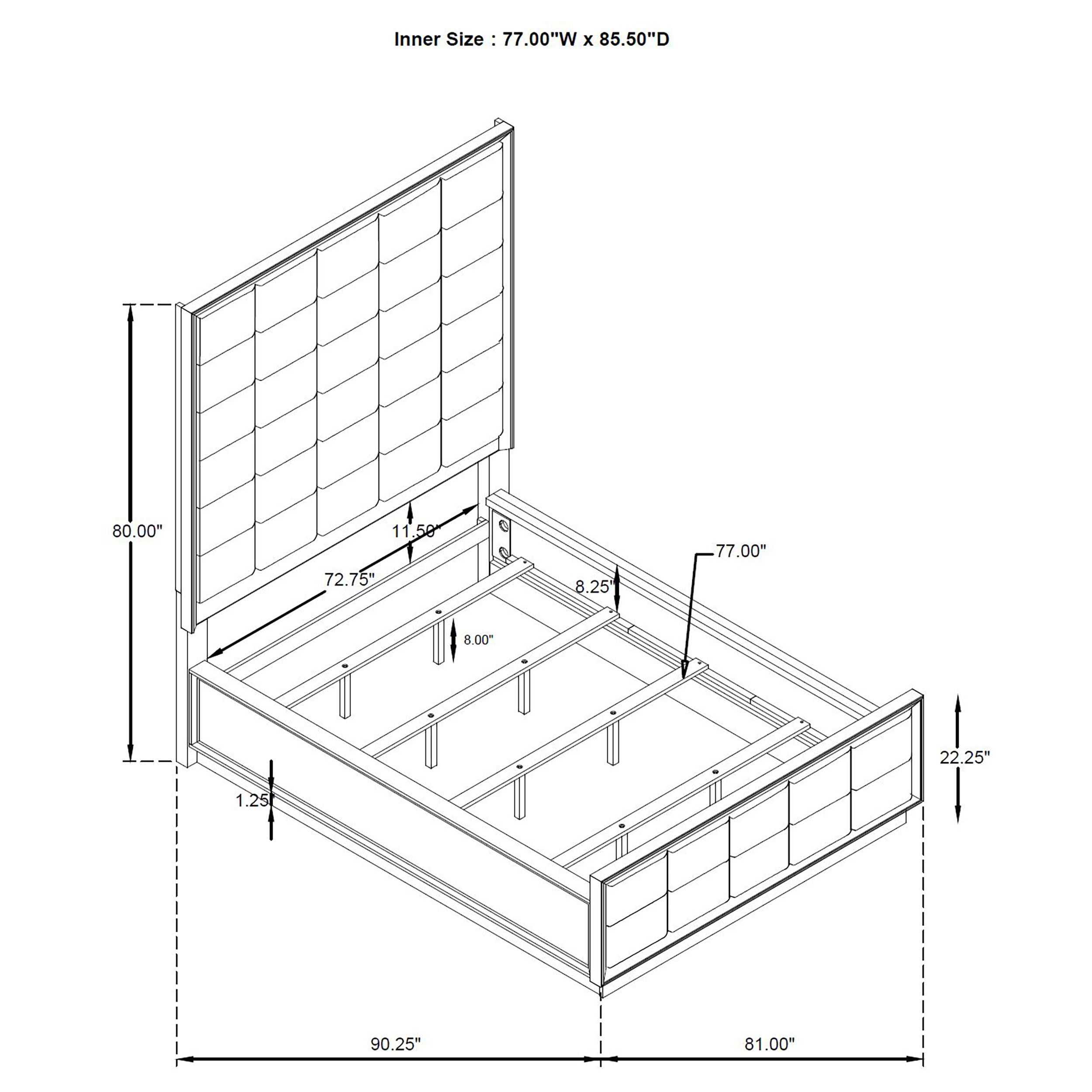 Durango Wood Panel Bed