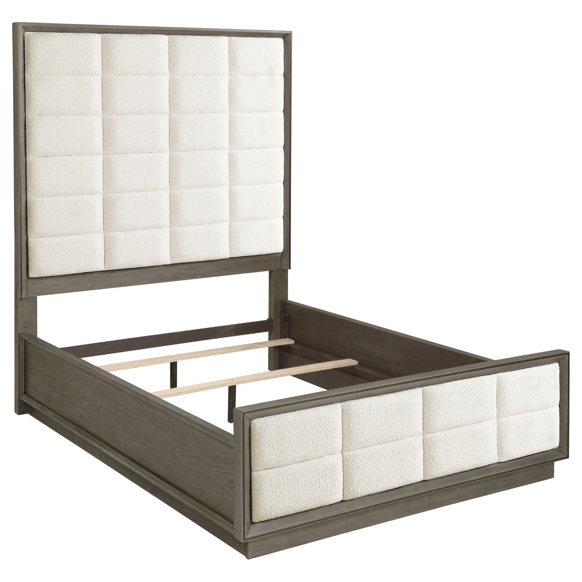 Durango 5-piece Queen Upholstered Bedroom Set Taupe Oak