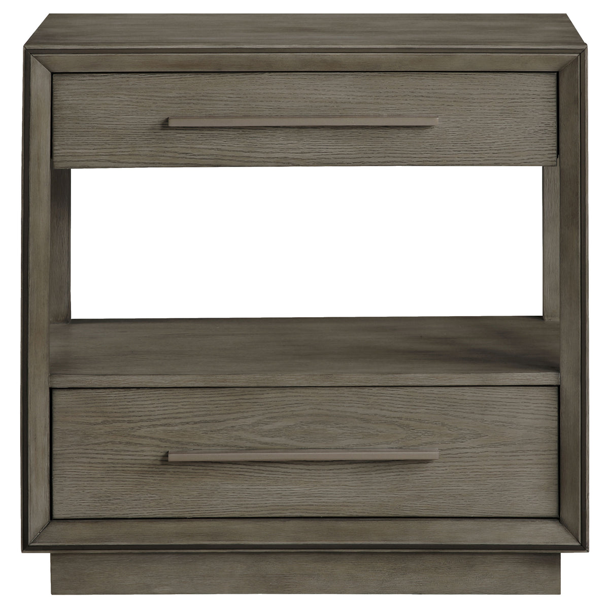 Durango 2-drawer Nightstand with USB Ports Taupe Oak