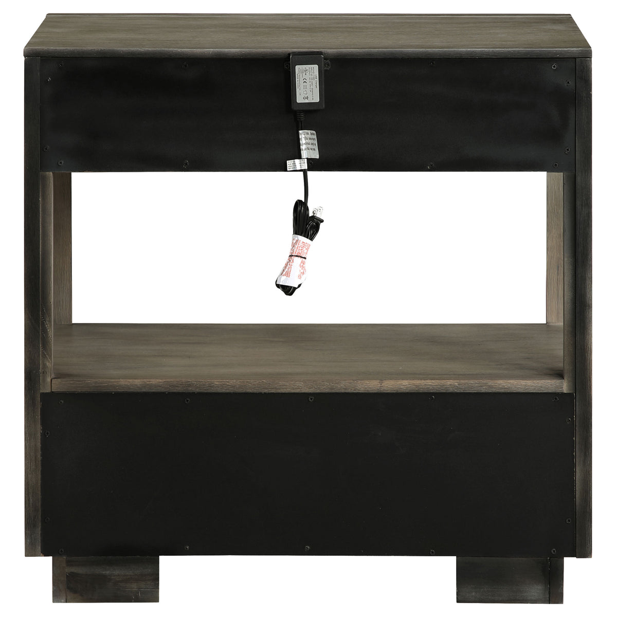 Durango 2-drawer Nightstand with USB Ports Taupe Oak