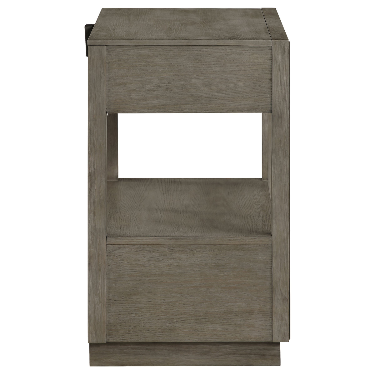 Durango 2-drawer Nightstand with USB Ports Taupe Oak