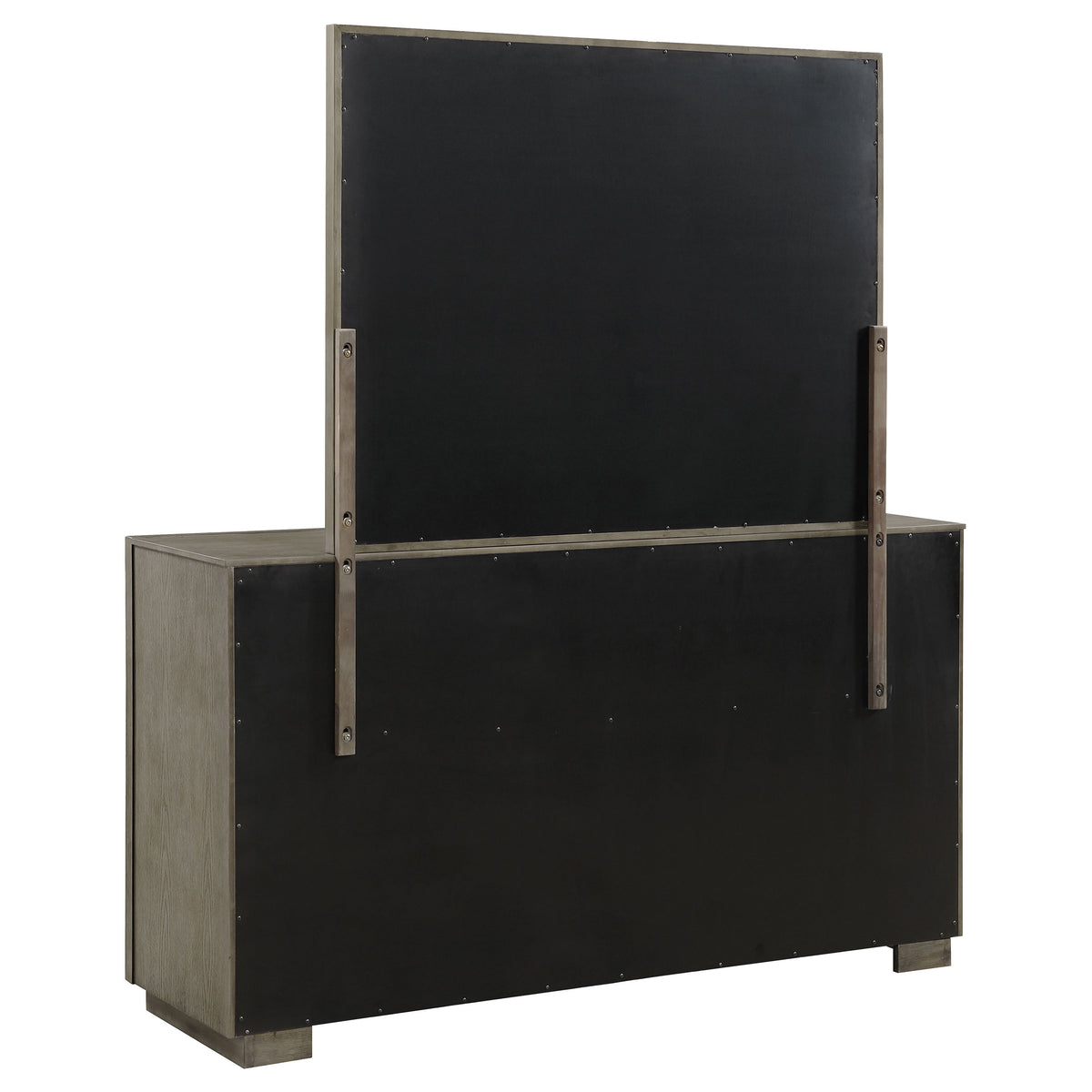 Durango 8-drawer Dresser with Mirror Taupe Oak