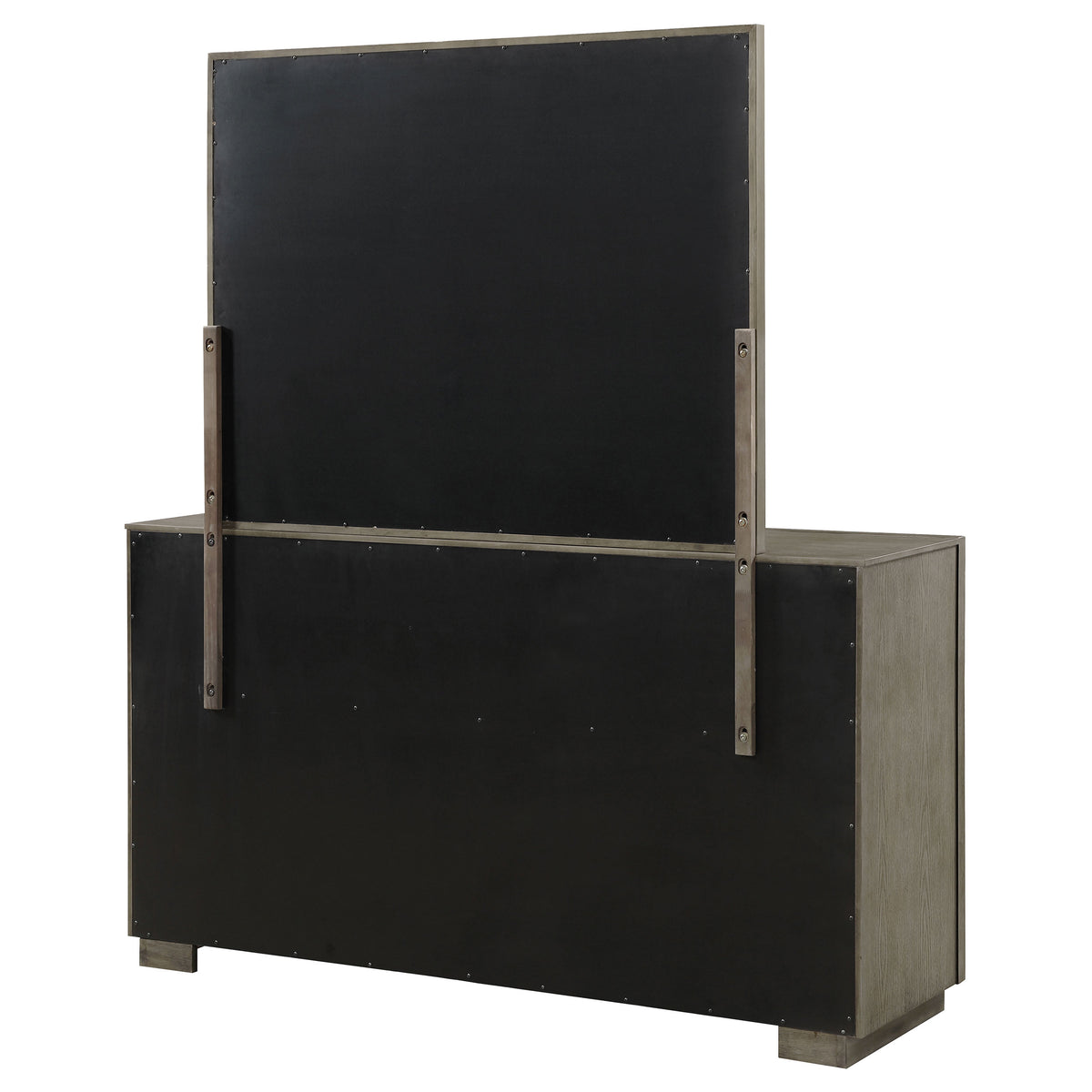 Durango 8-drawer Dresser with Mirror Taupe Oak