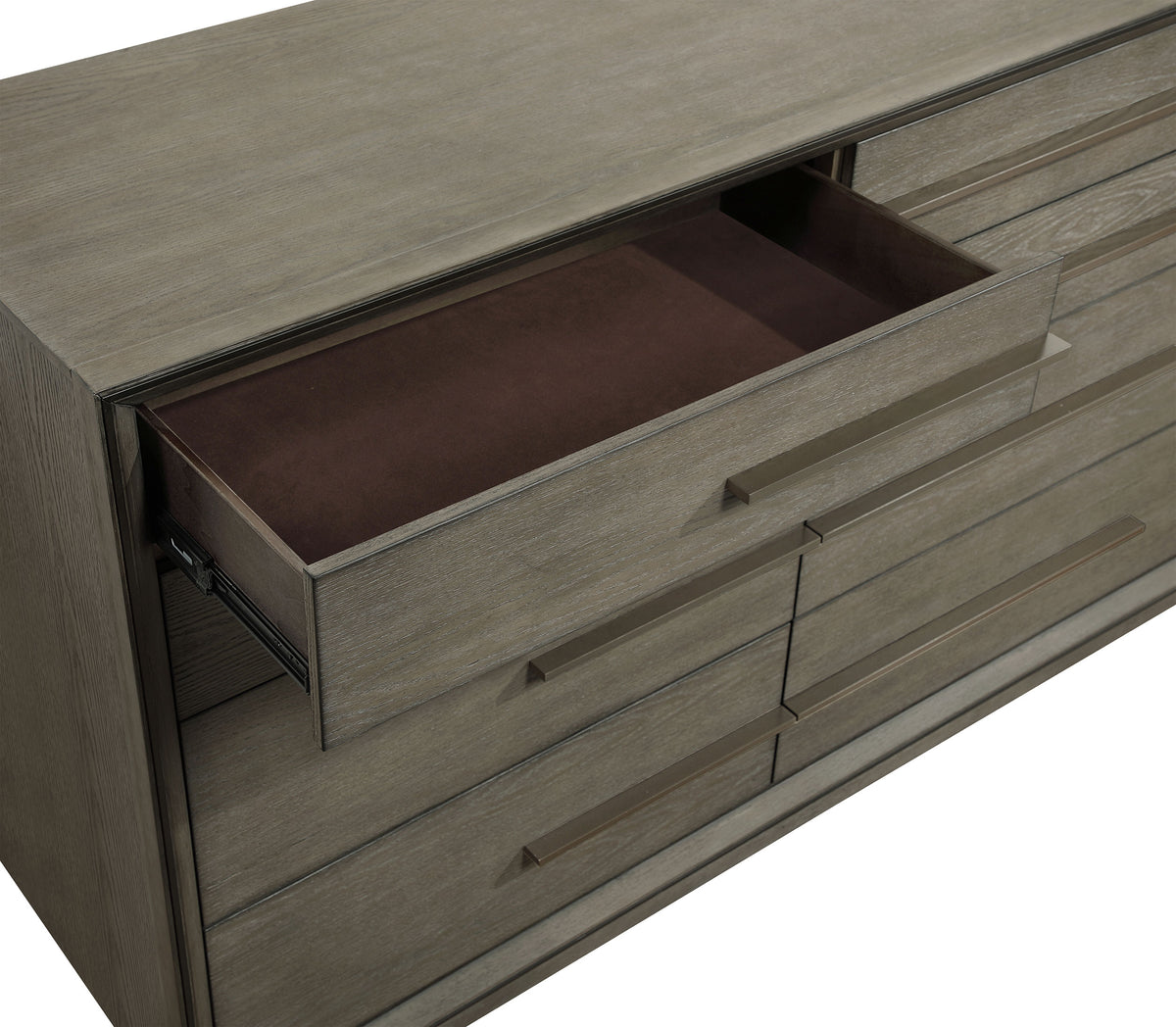 Durango 8-drawer Dresser with Mirror Taupe Oak