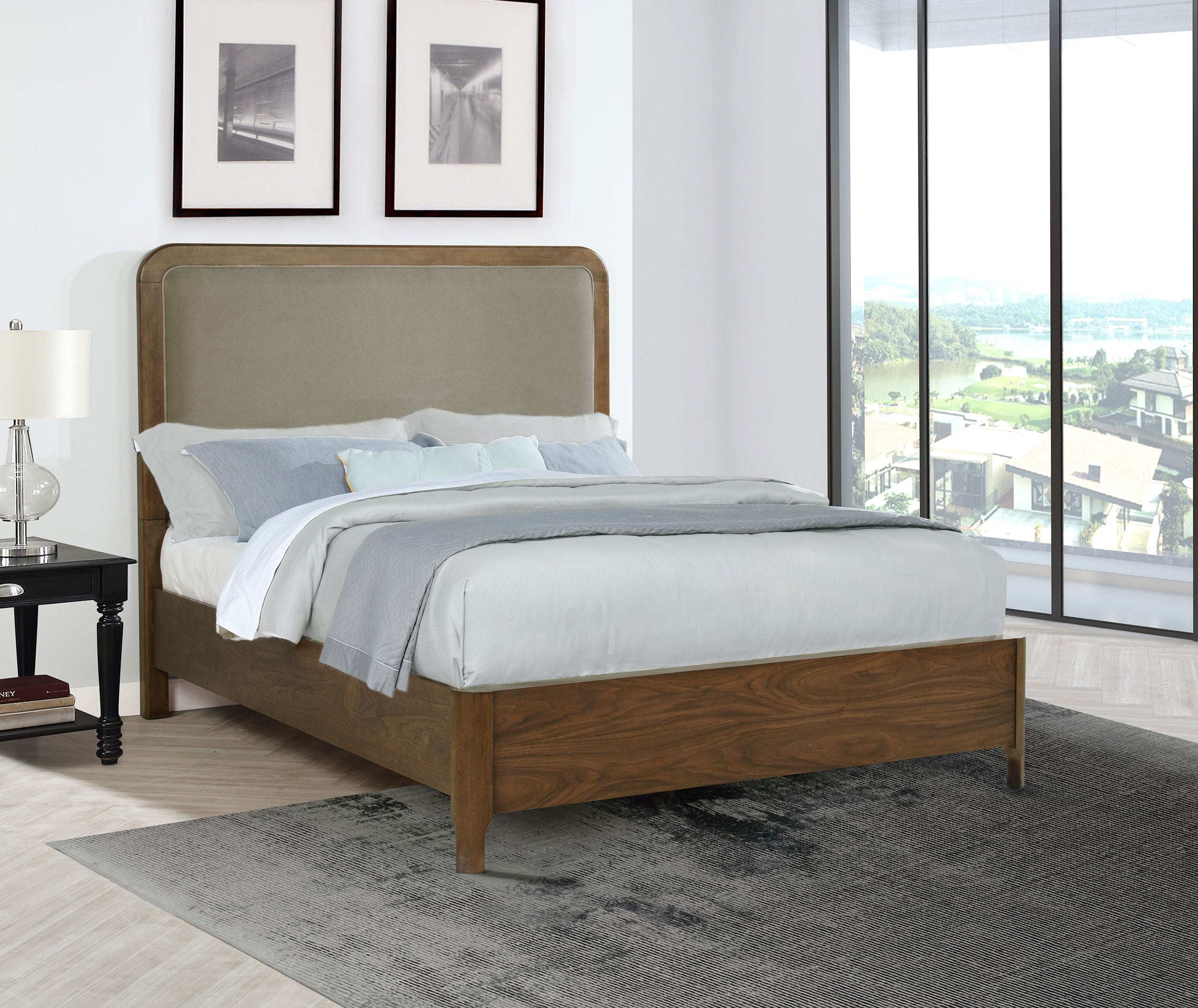 Maderia Wood Panel Bed