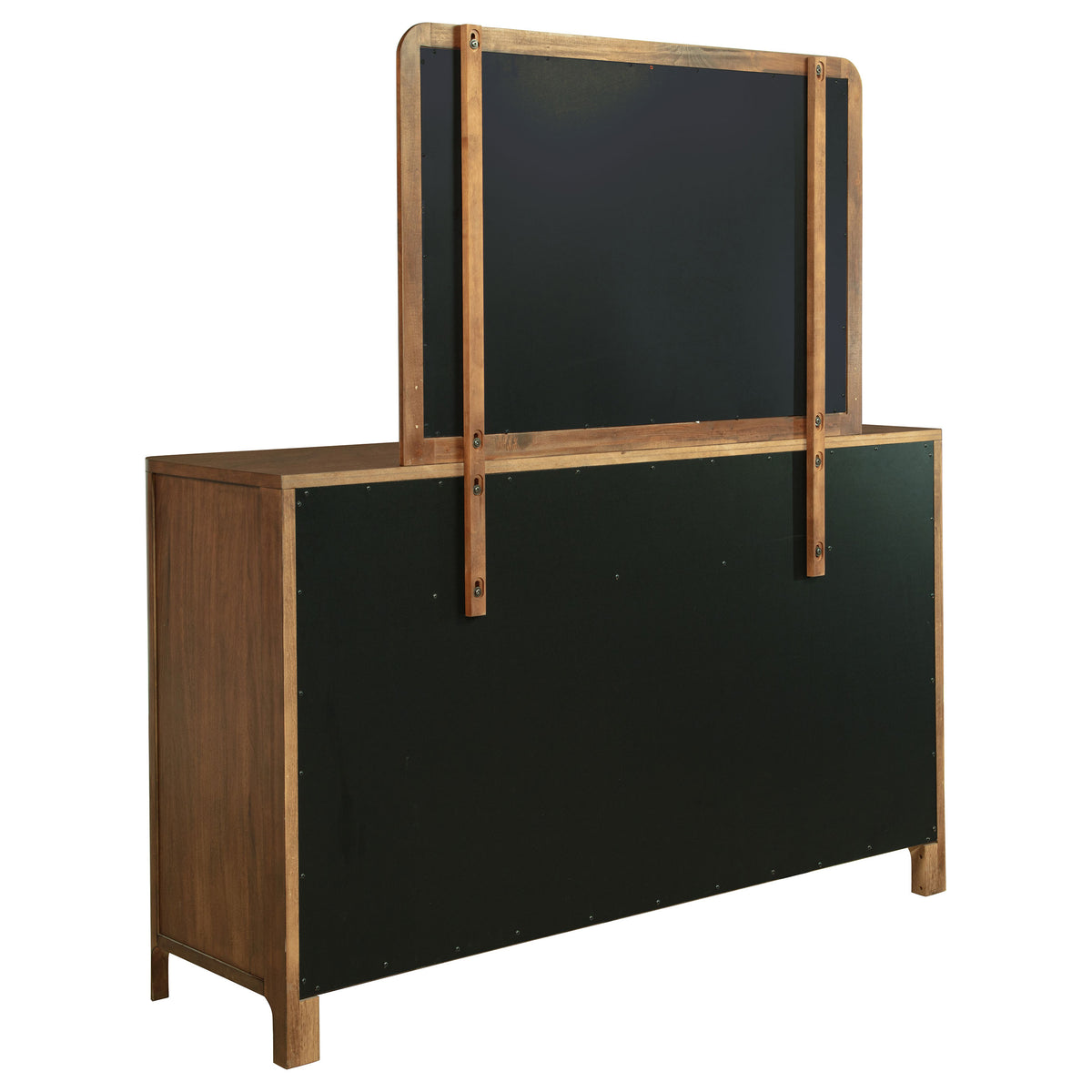 Maderia 8-drawer Dresser with Mirror Walnut