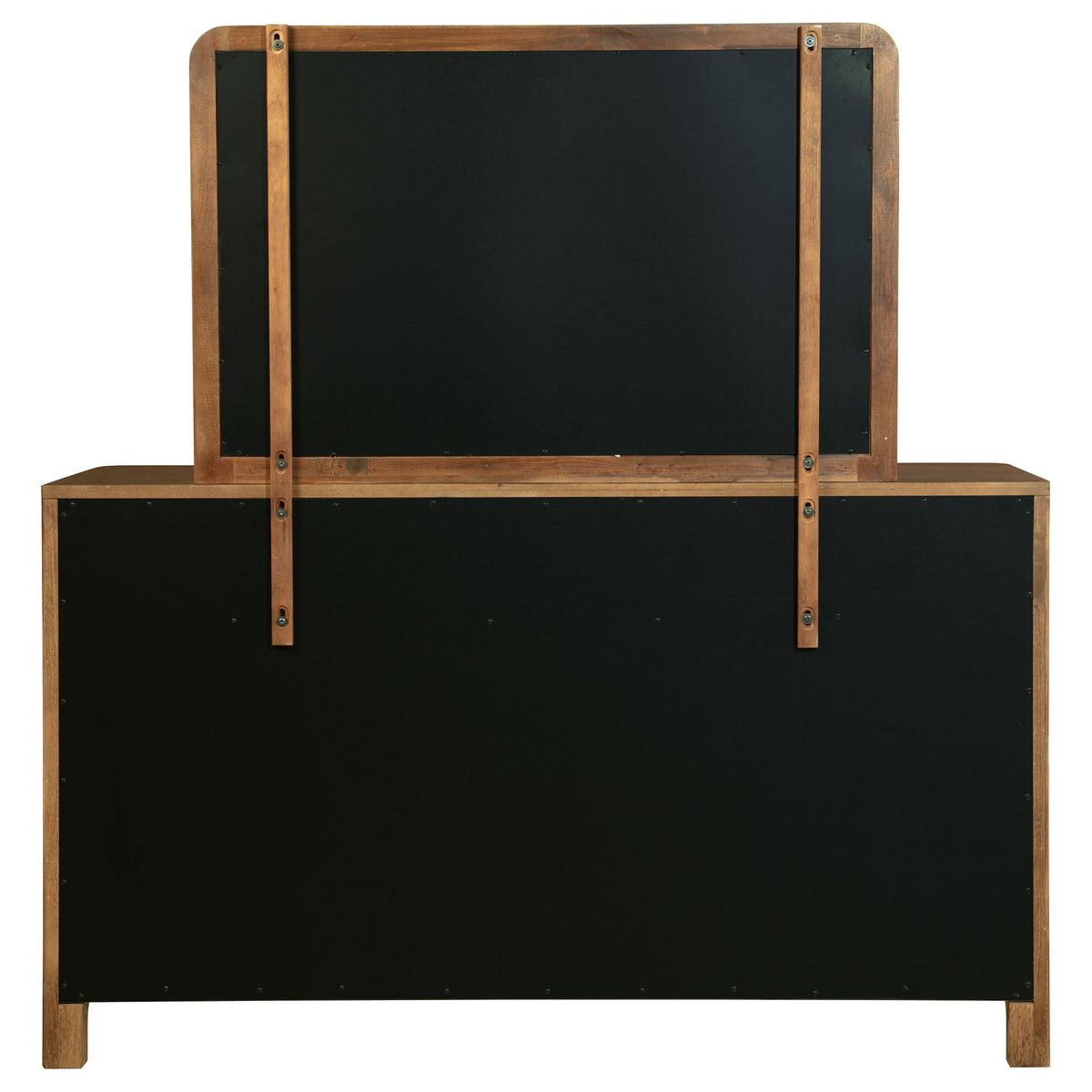 Maderia 8-drawer Dresser with Mirror Walnut