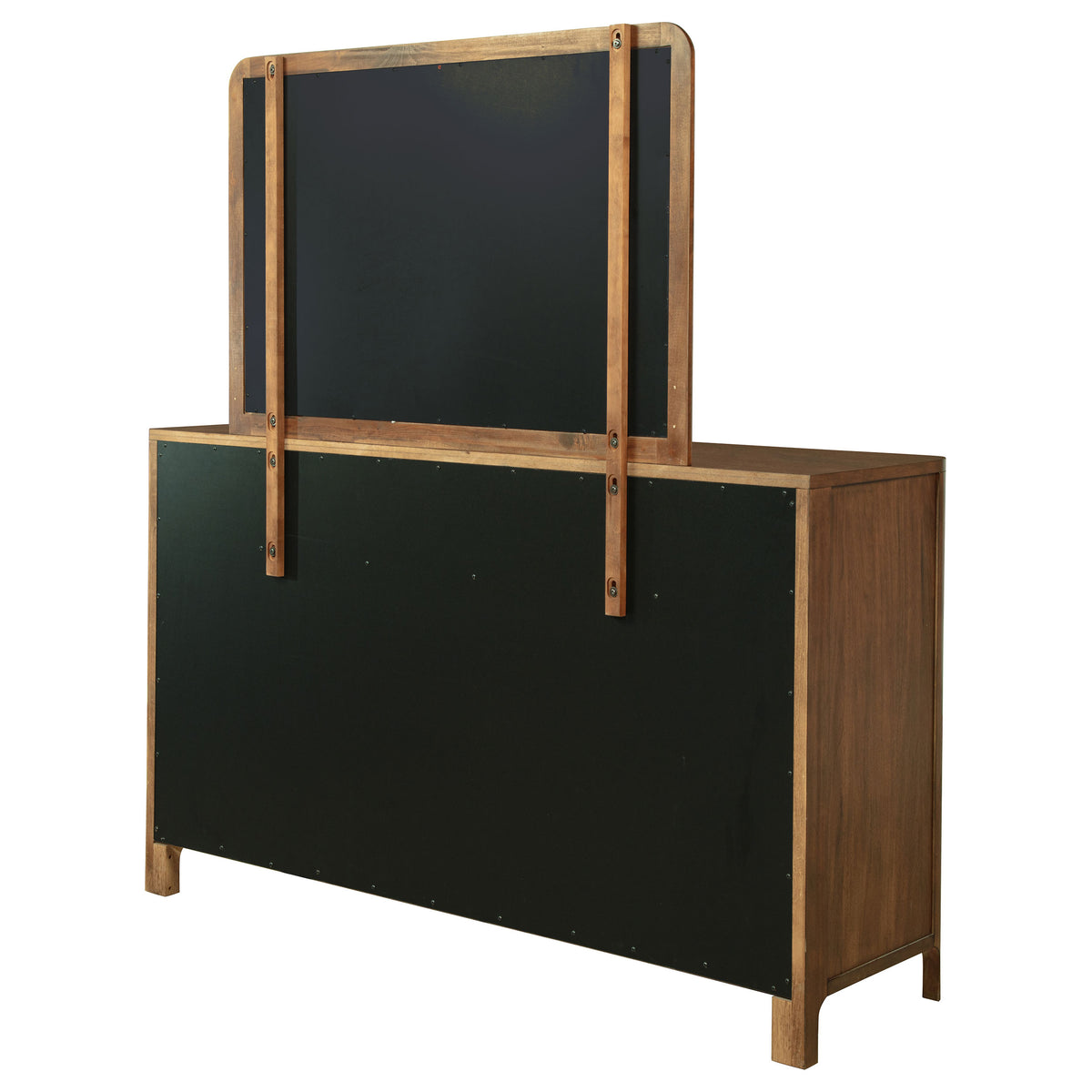 Maderia 8-drawer Dresser with Mirror Walnut