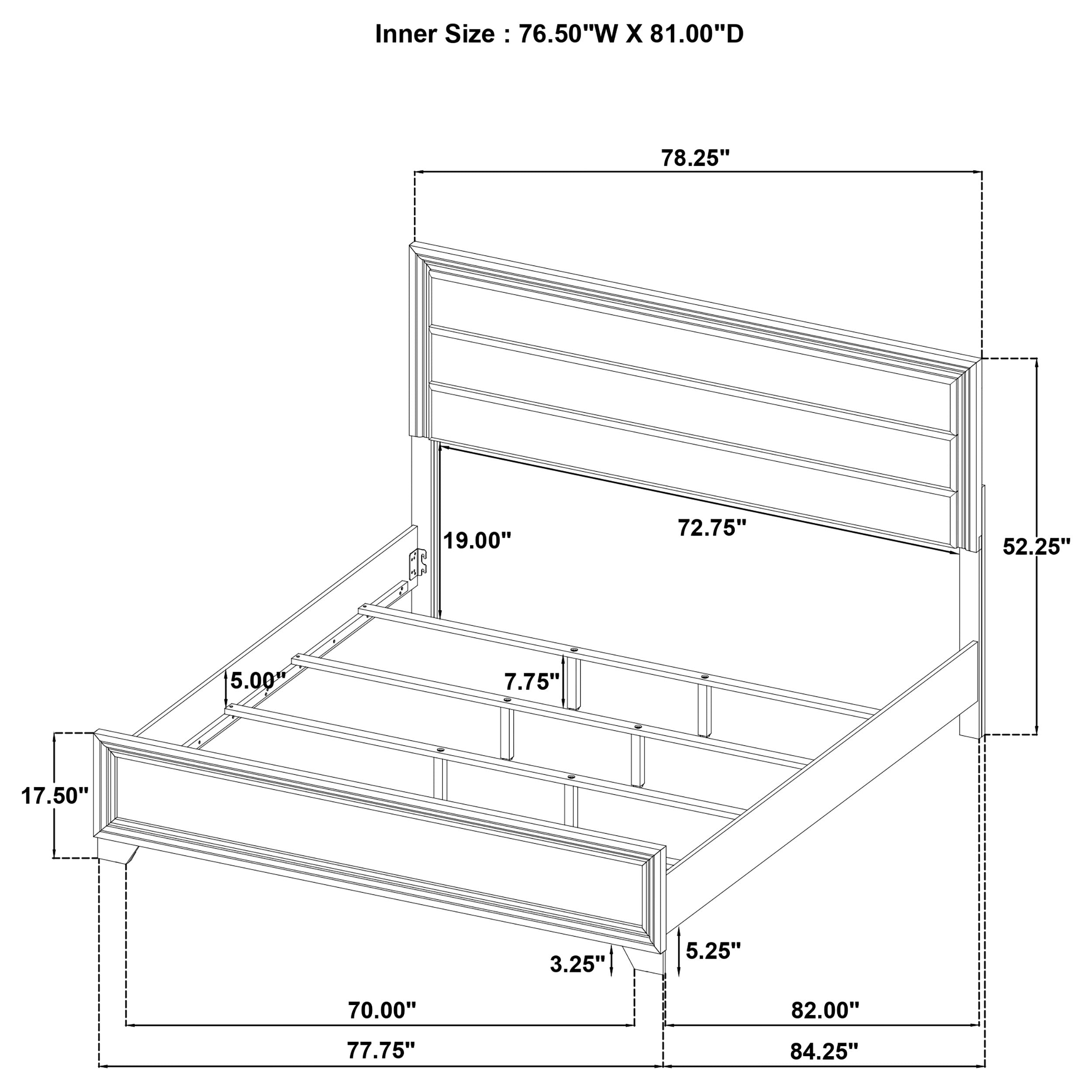 Wright Wood Panel Bed