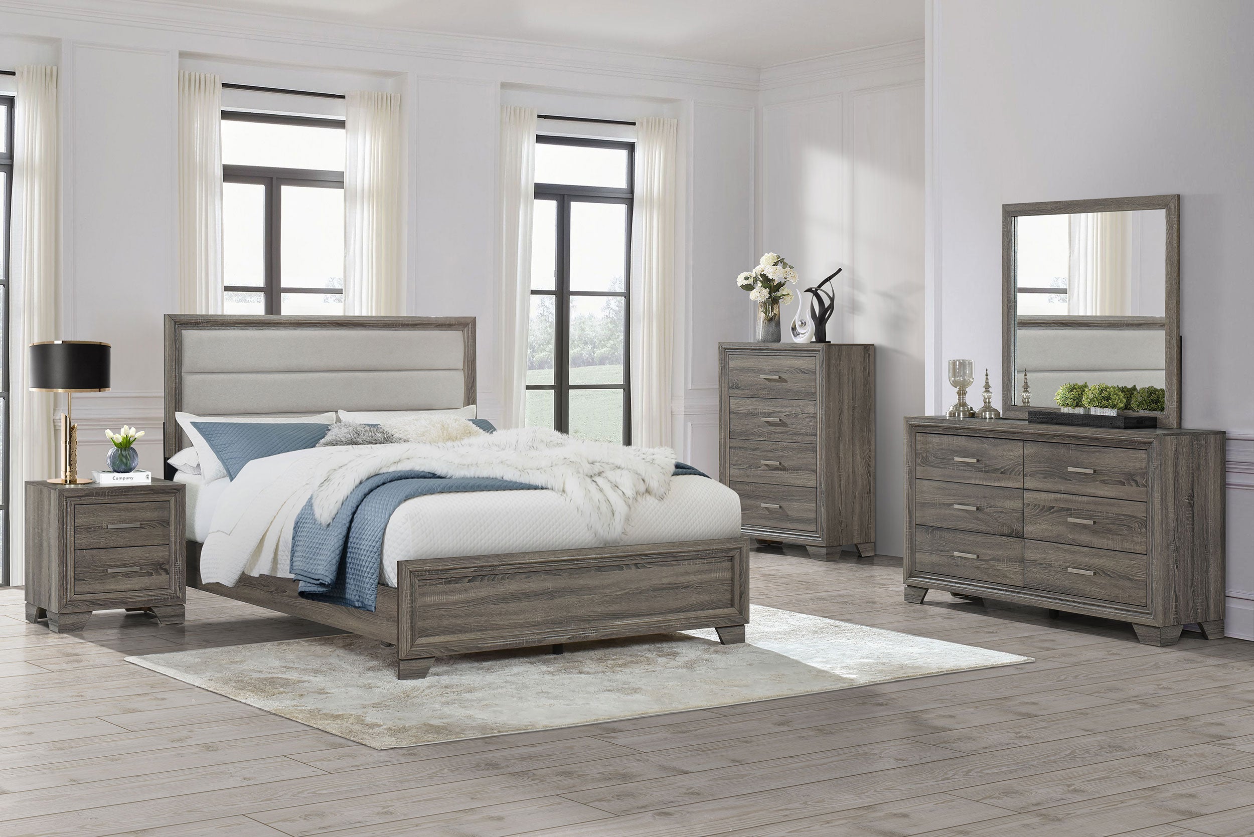 Wright Wood Panel Bed