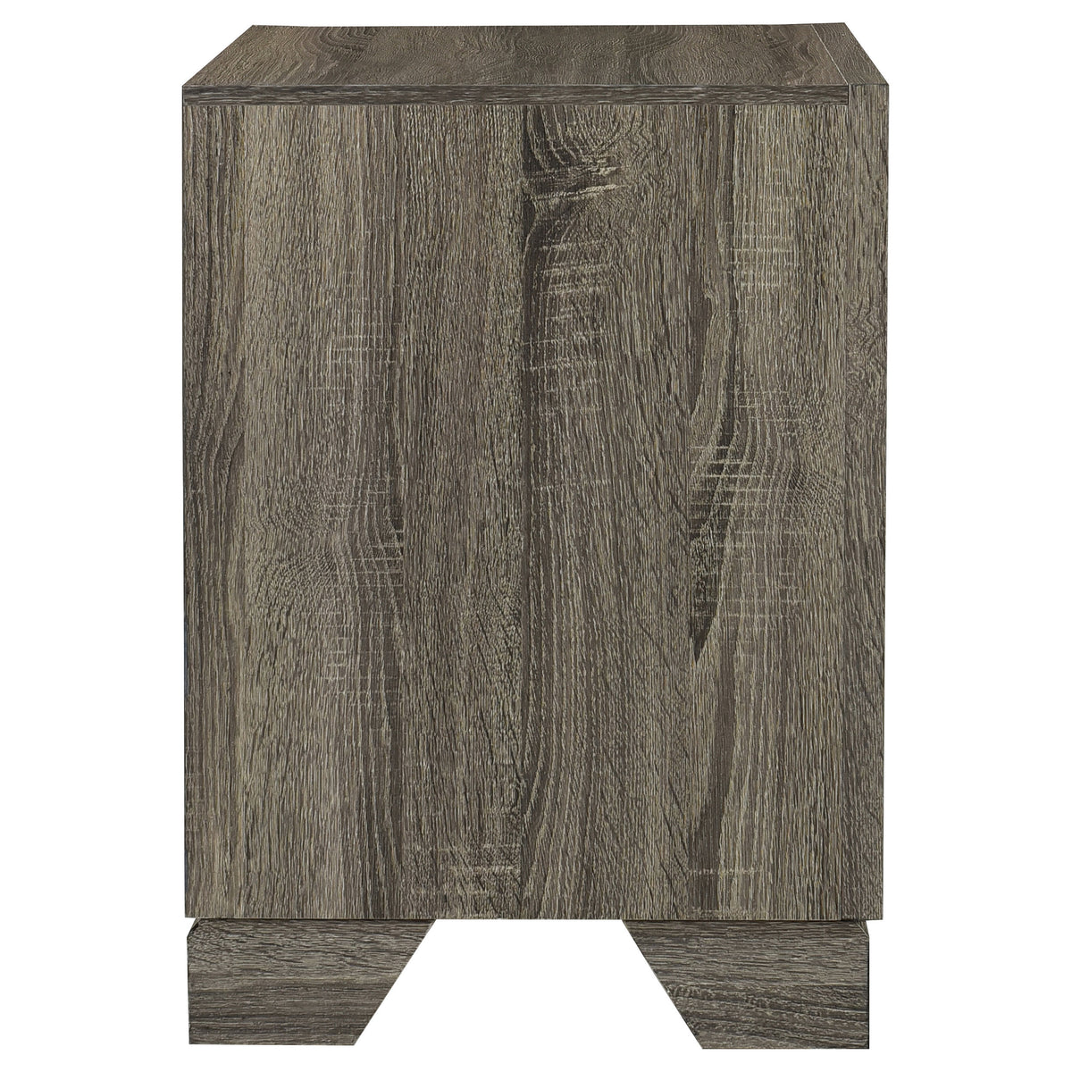 Wright 2-drawer Nightstand Brown Oak