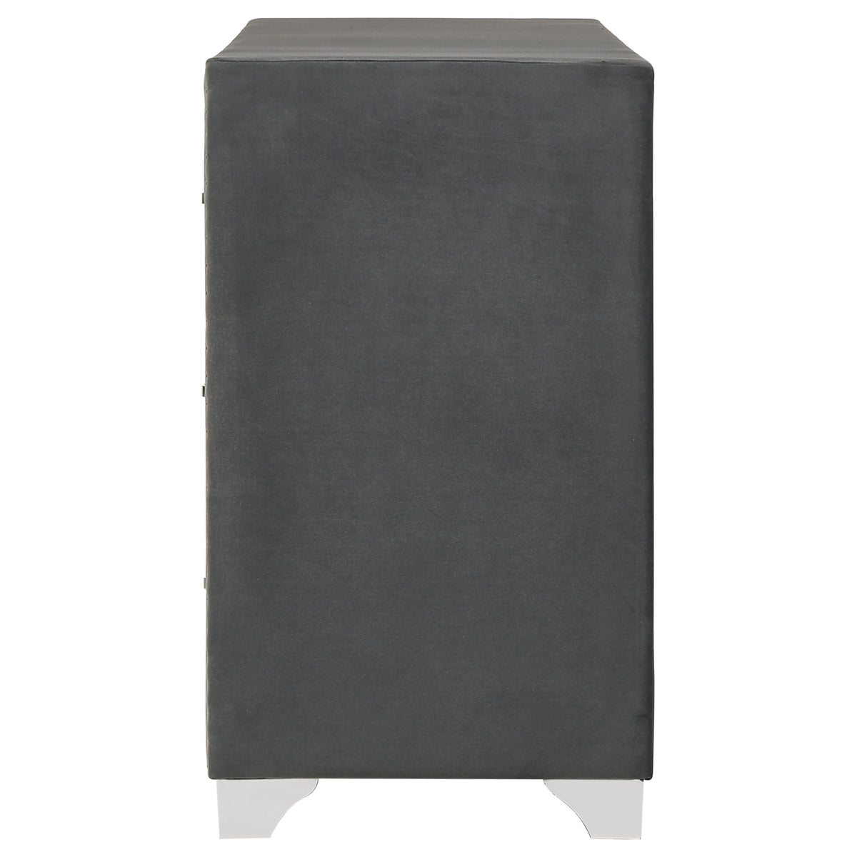 Melody 6-drawer Upholstered Dresser Grey