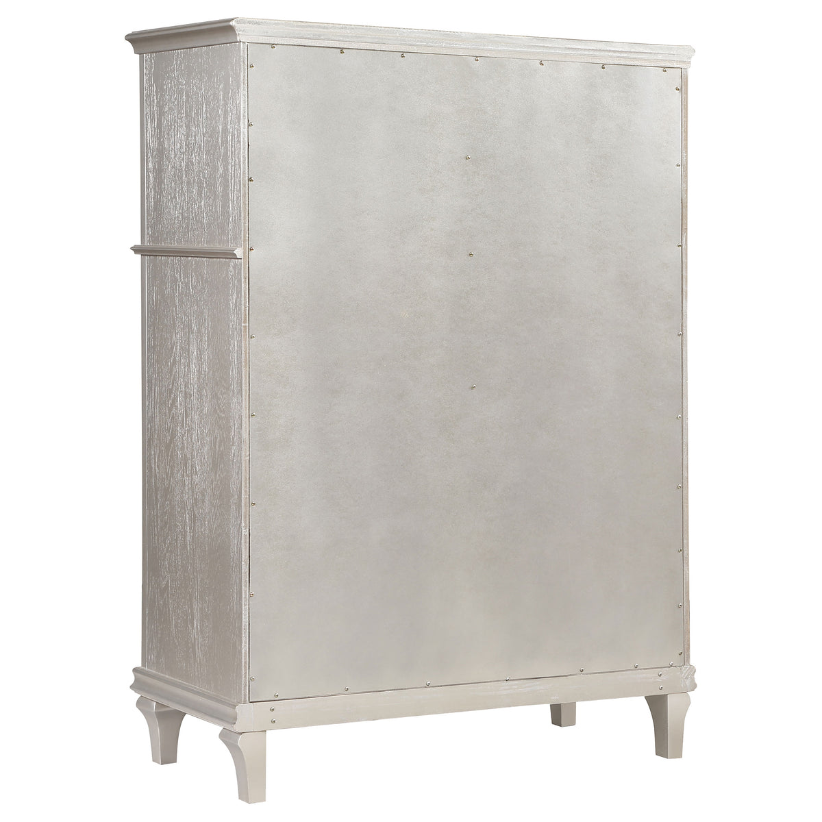 Evangeline 5-drawer Bedroom Chest Silver Oak