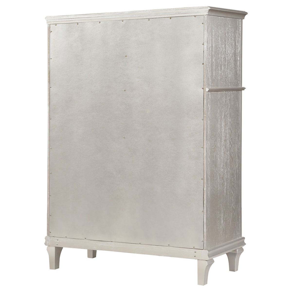 Evangeline 5-drawer Bedroom Chest Silver Oak