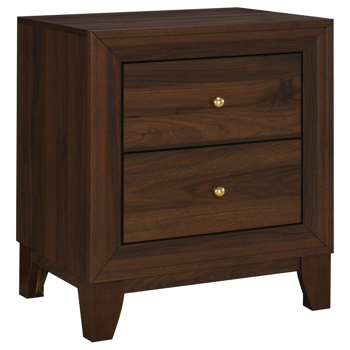 Welsley 2-drawer Nightstand Walnut