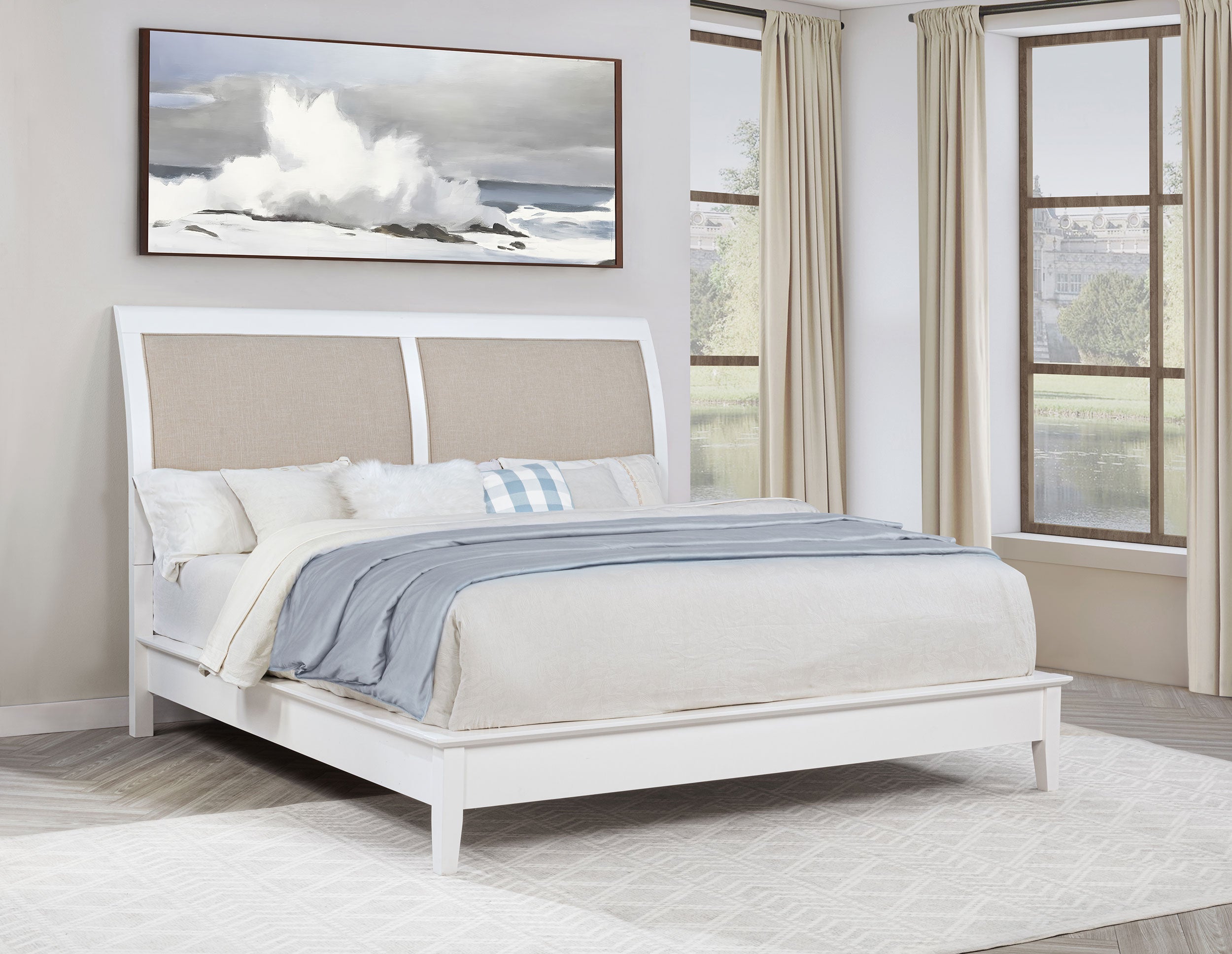 Bexhill Wood Panel Bed