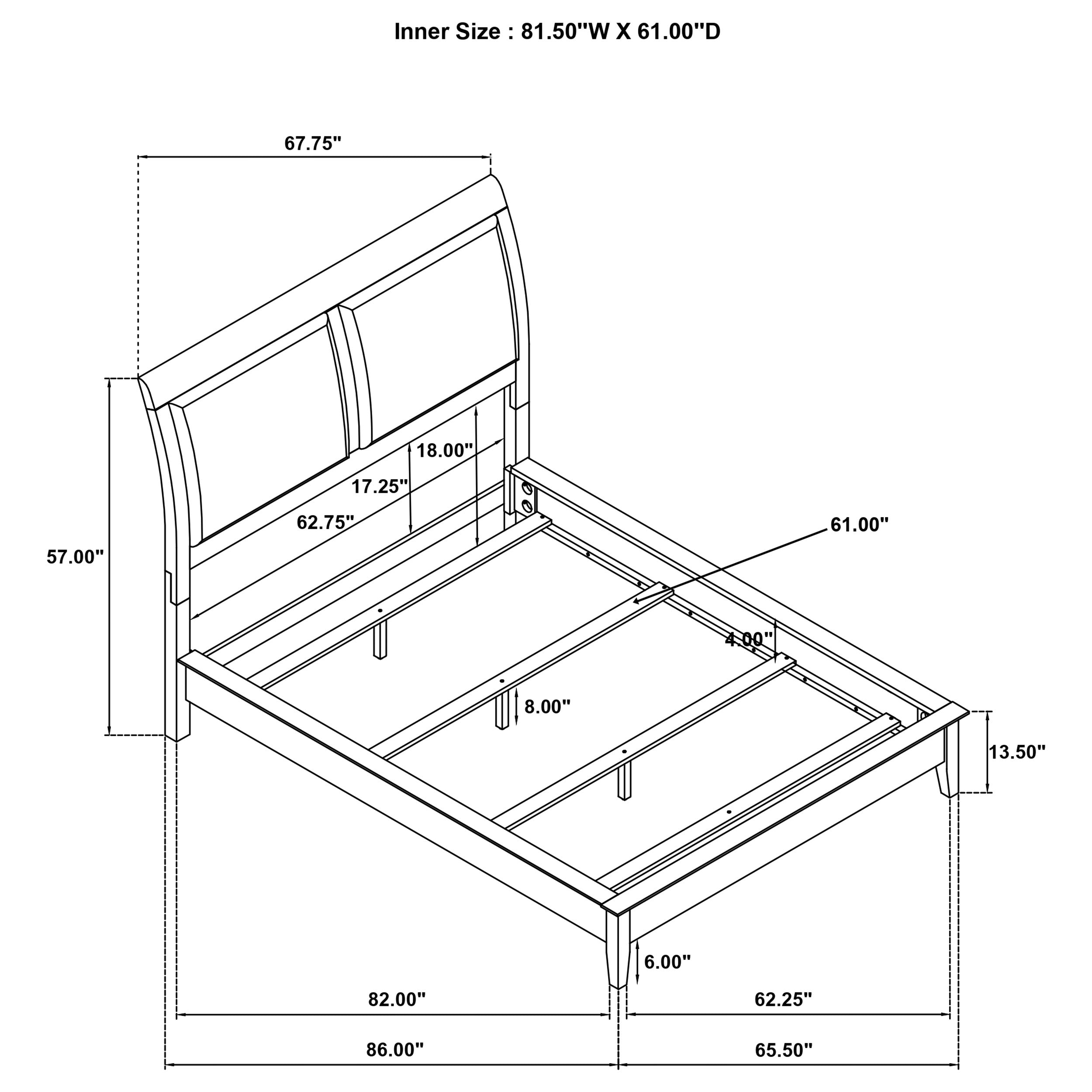 Bexhill Wood Panel Bed