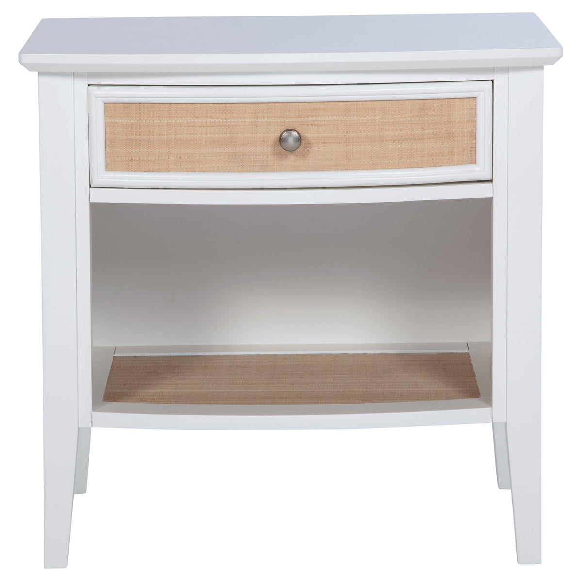 Bexhill 1-drawer Nightstand with Shelf White