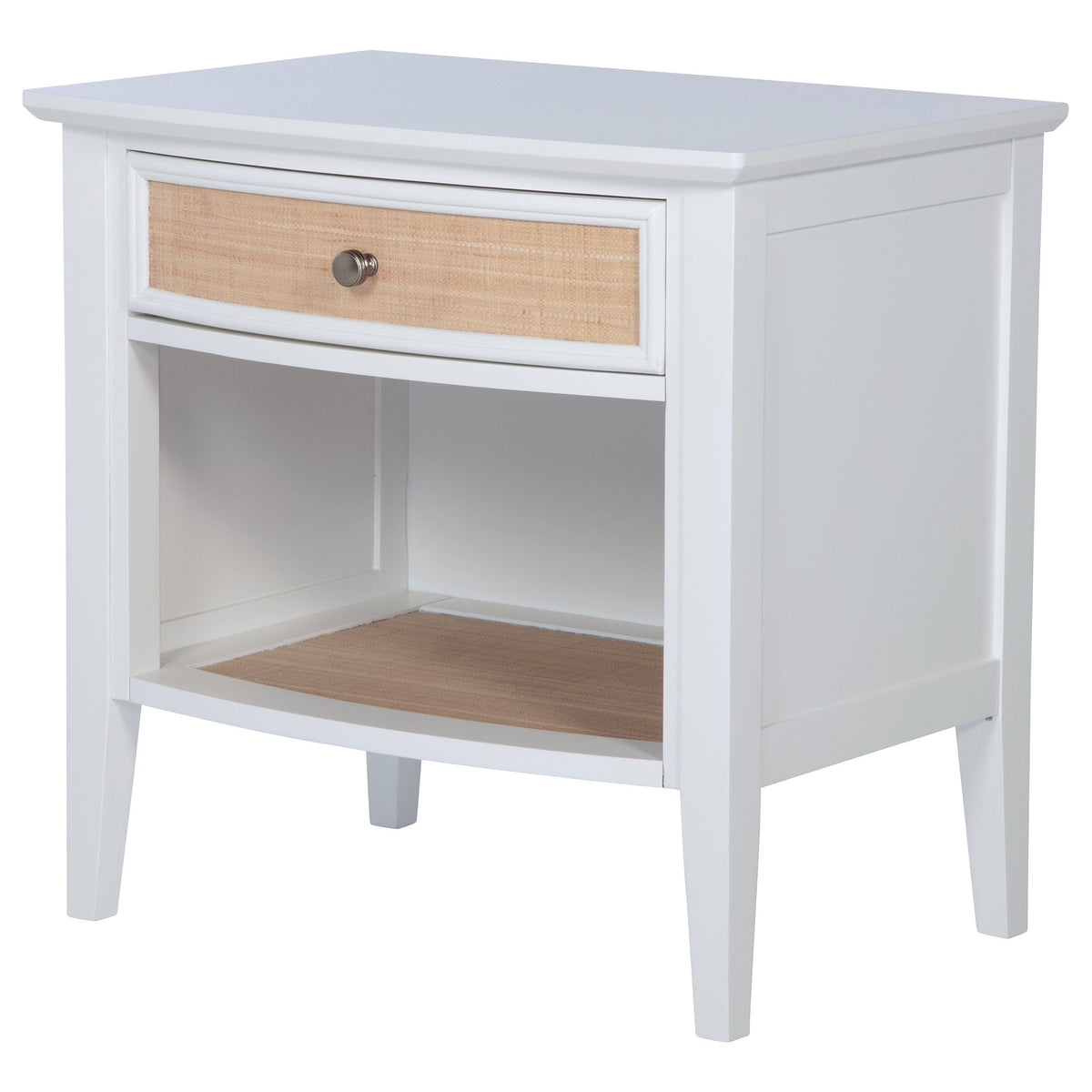 Bexhill 1-drawer Nightstand with Shelf White