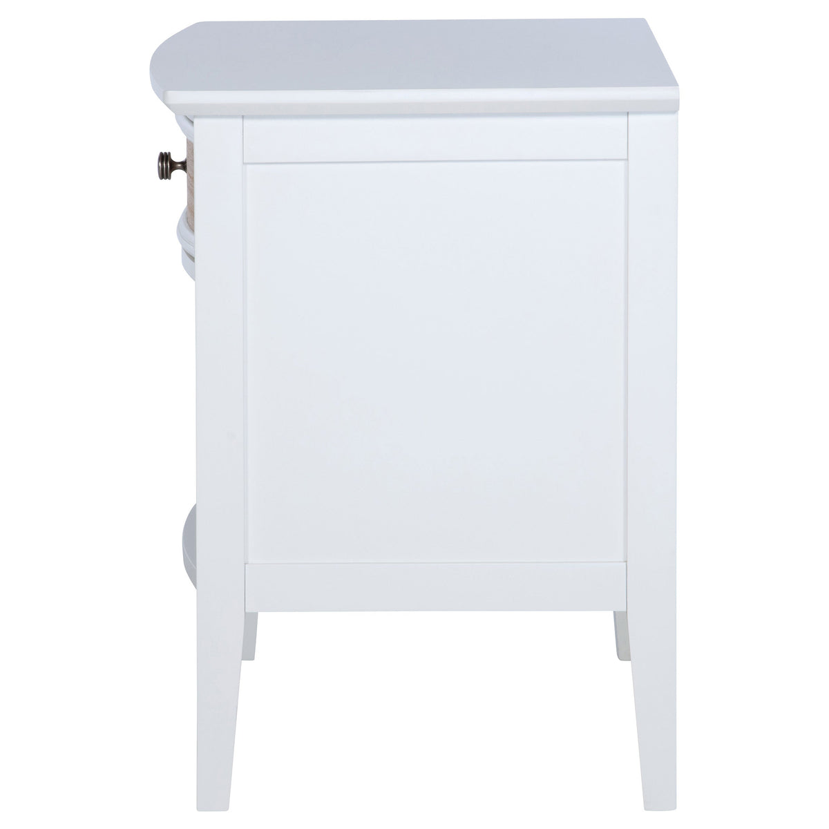 Bexhill 1-drawer Nightstand with Shelf White