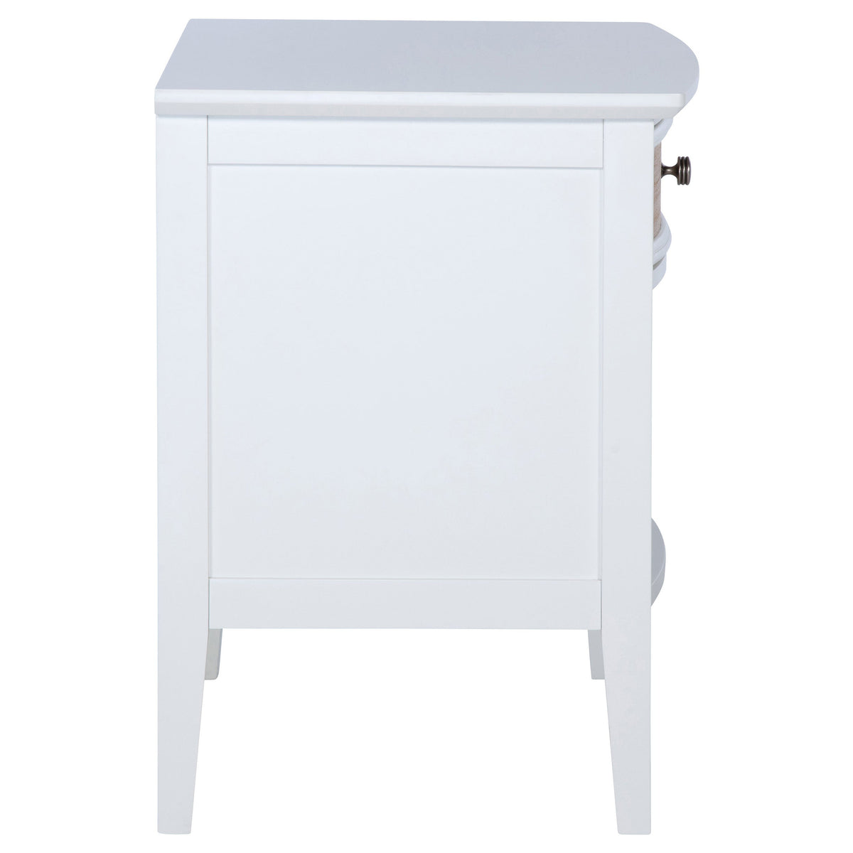 Bexhill 1-drawer Nightstand with Shelf White