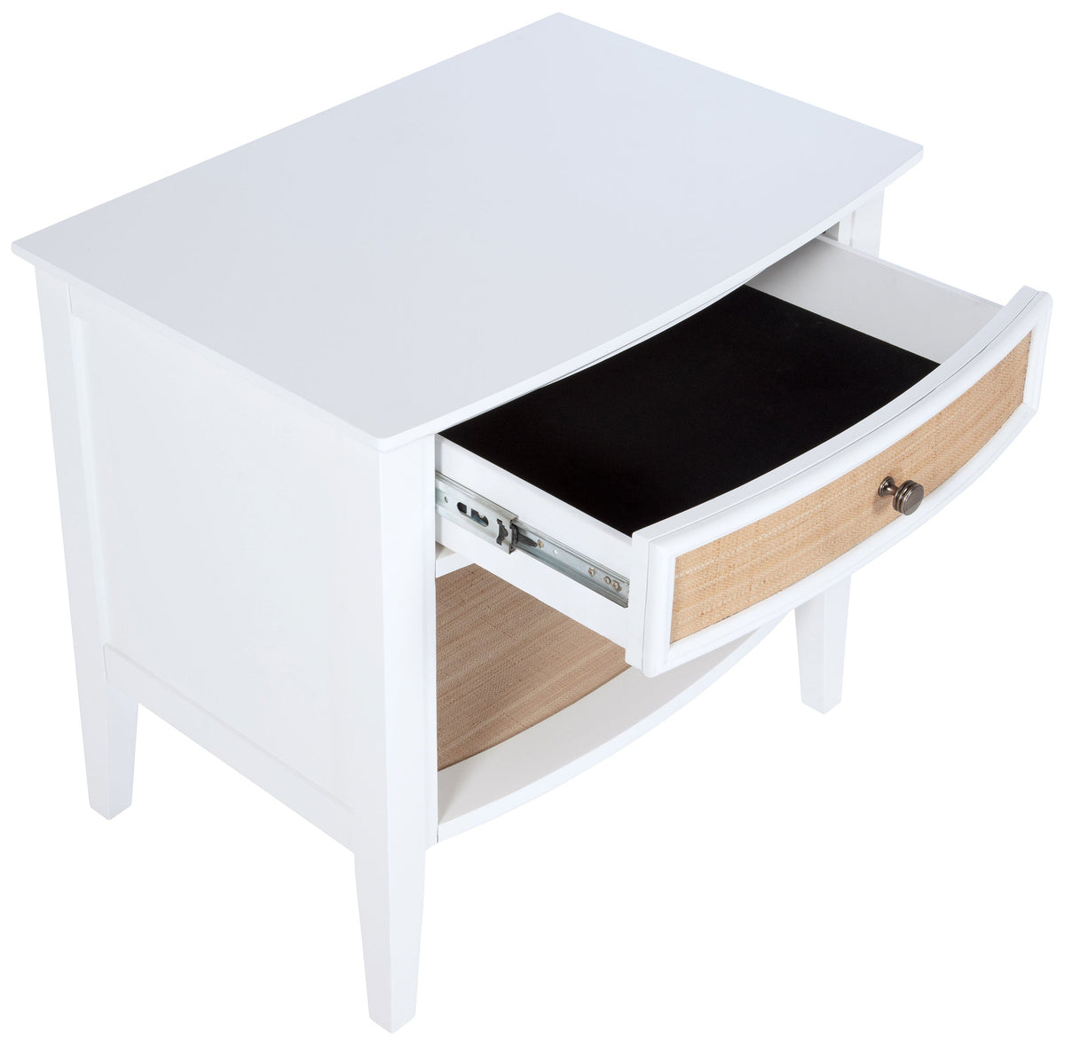 Bexhill 1-drawer Nightstand with Shelf White