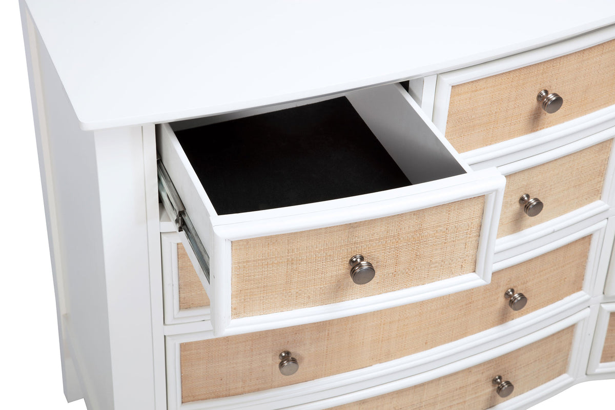 Bexhill 10-drawer Dresser White