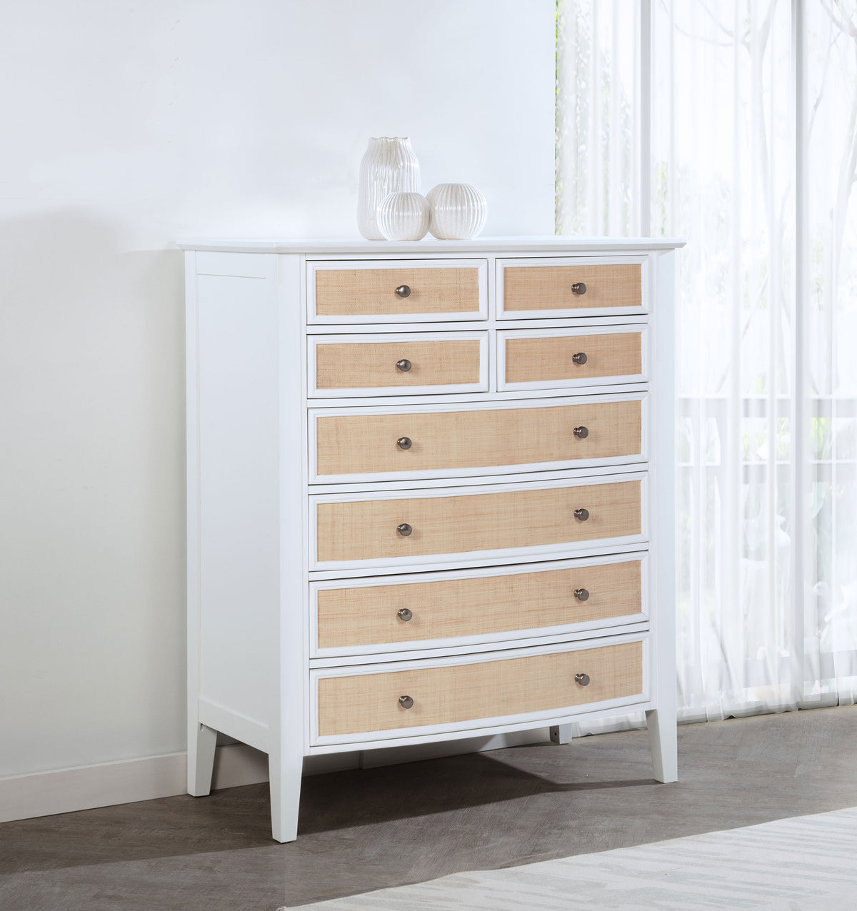 Bexhill 8-drawer Bedroom Chest White