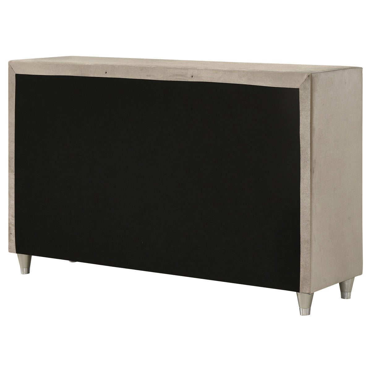Antonella Upholstered 7-drawer Dresser Ivory and Camel