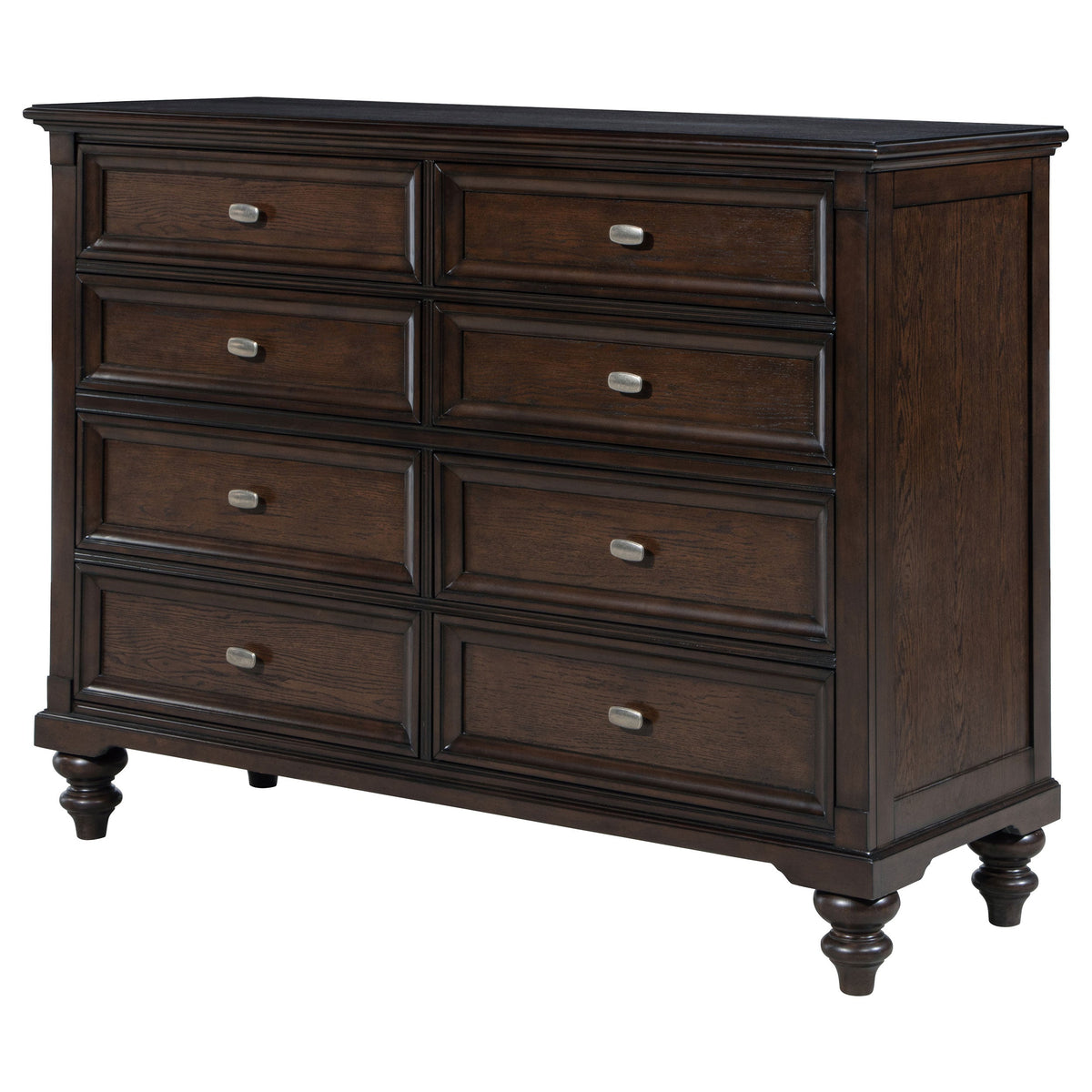 Andover 8-drawer Dresser Dark Oak