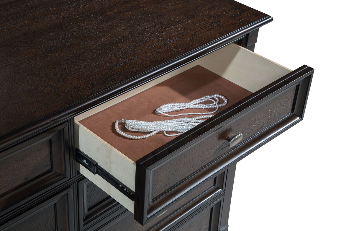Andover 8-drawer Dresser Dark Oak