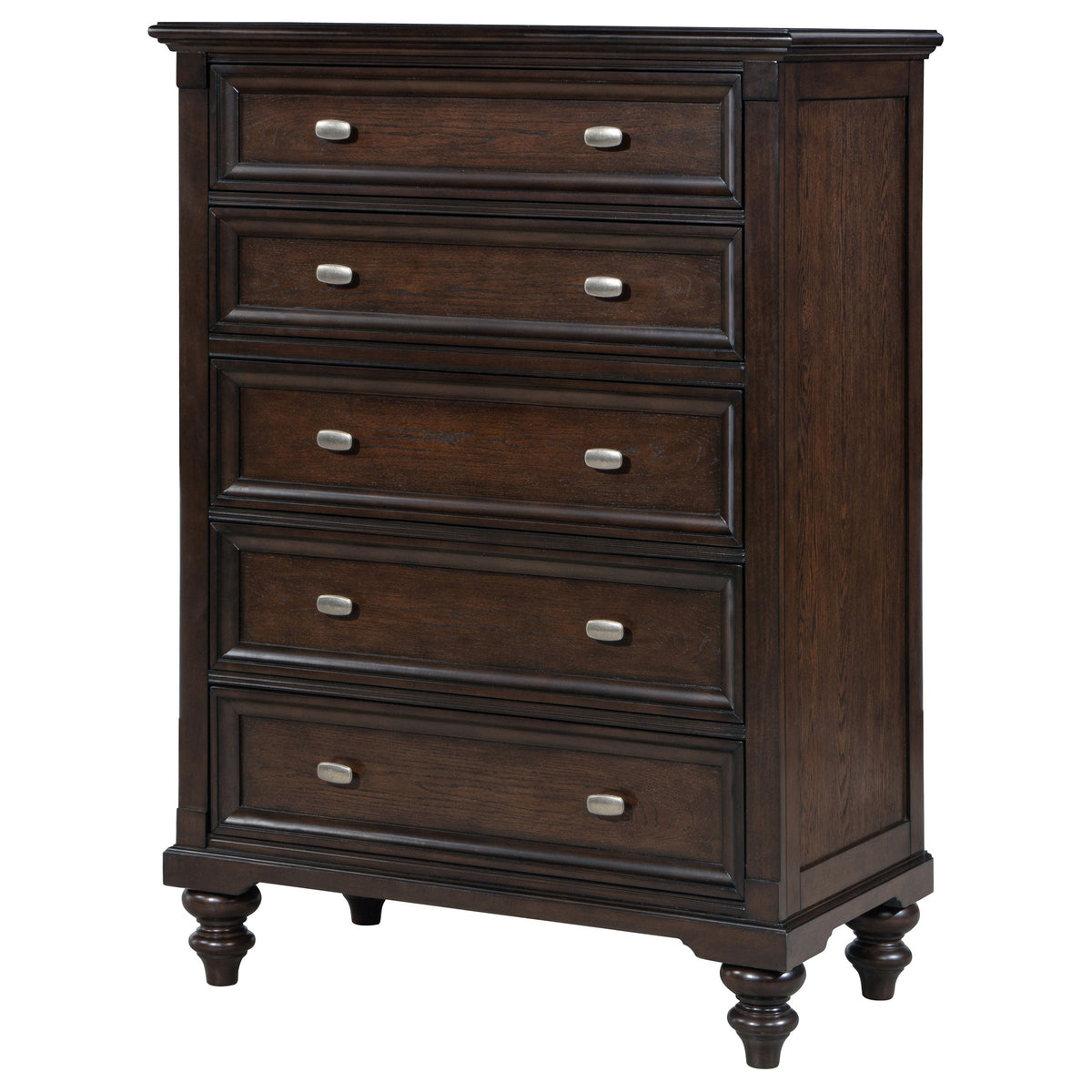 Andover 5-drawer Bedroom Chest Dark Oak