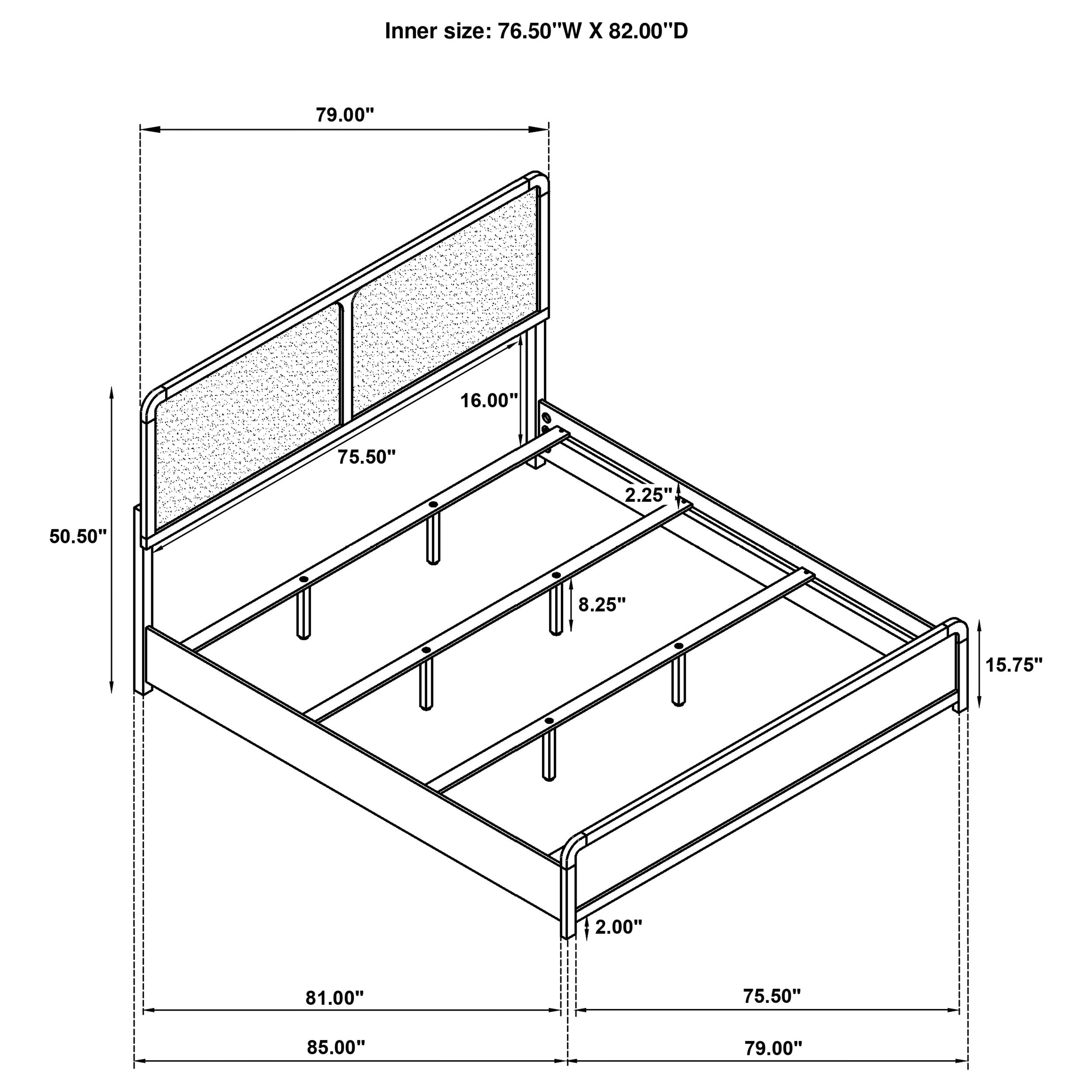 Cavelle Wood Panel Bed