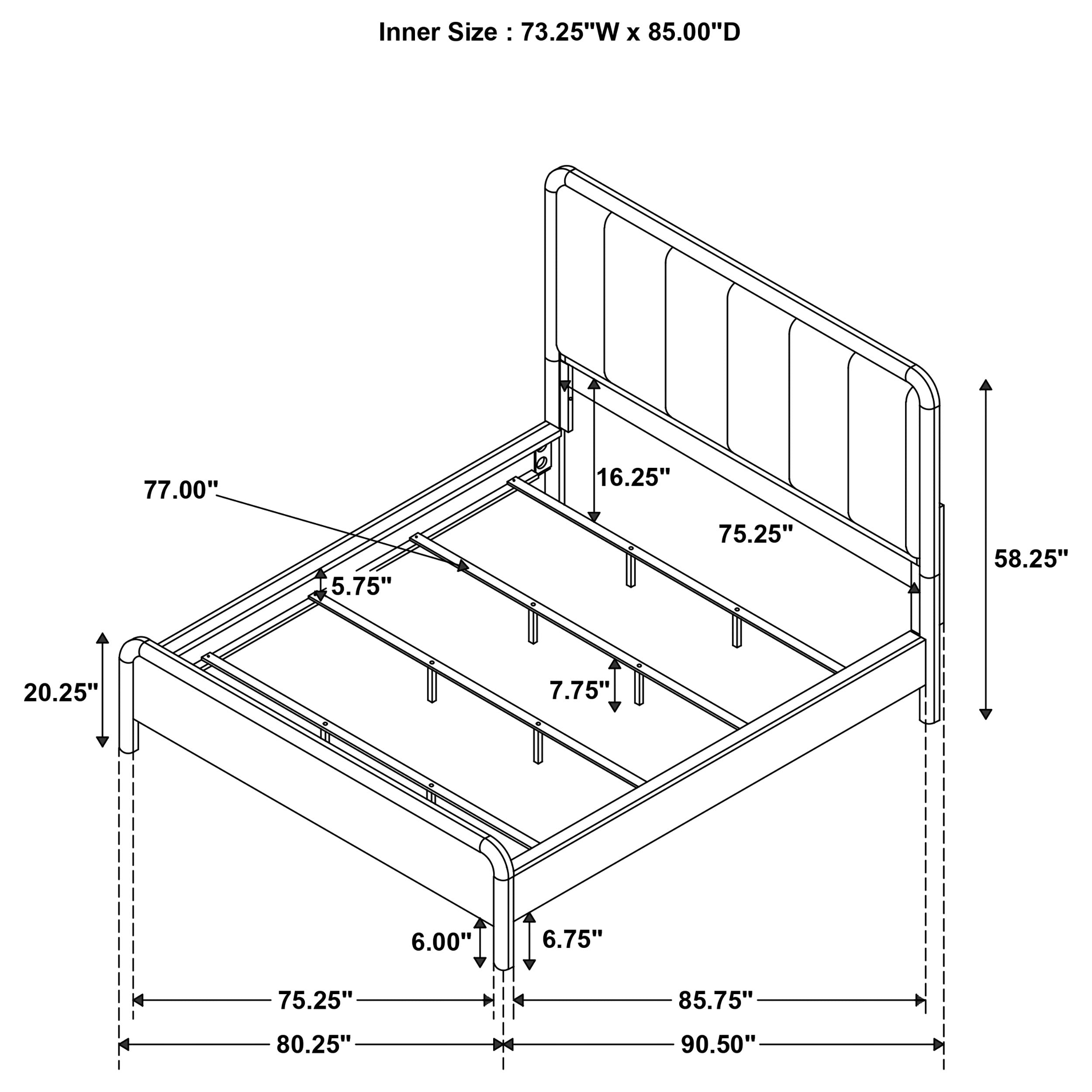 Amsbury Wood Panel Bed
