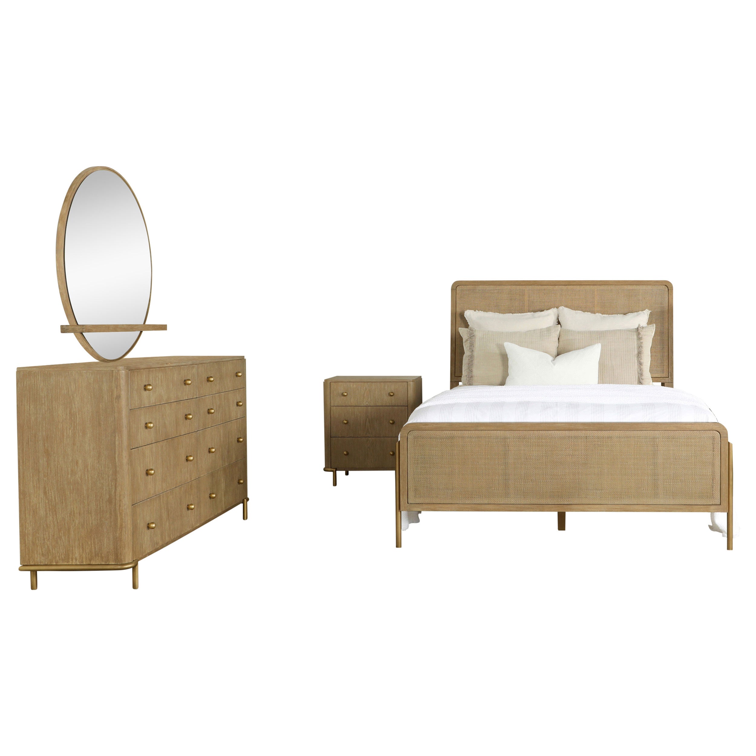 Arini Bedroom Set (Cane Bed)