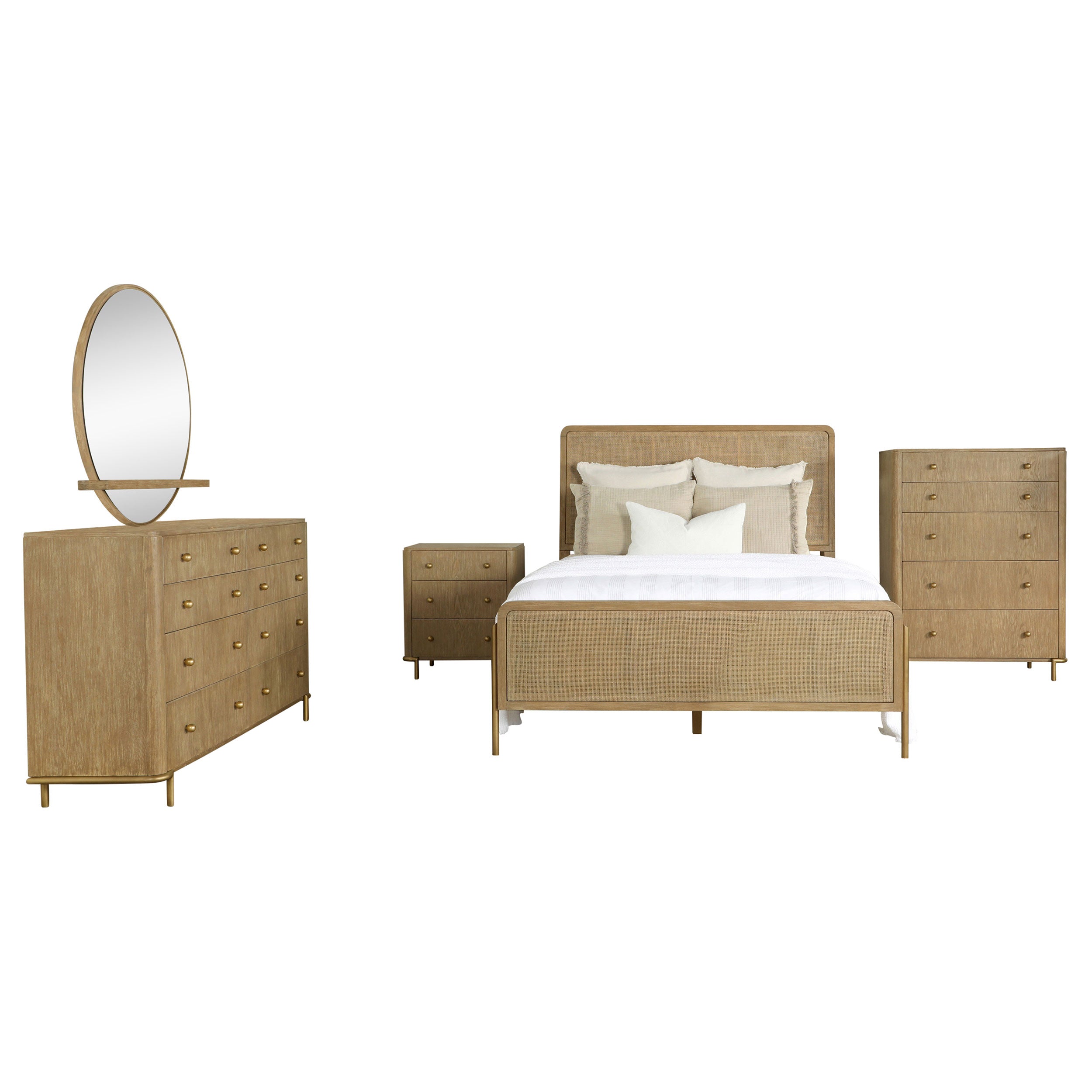 Arini Bedroom Set (Cane Bed)