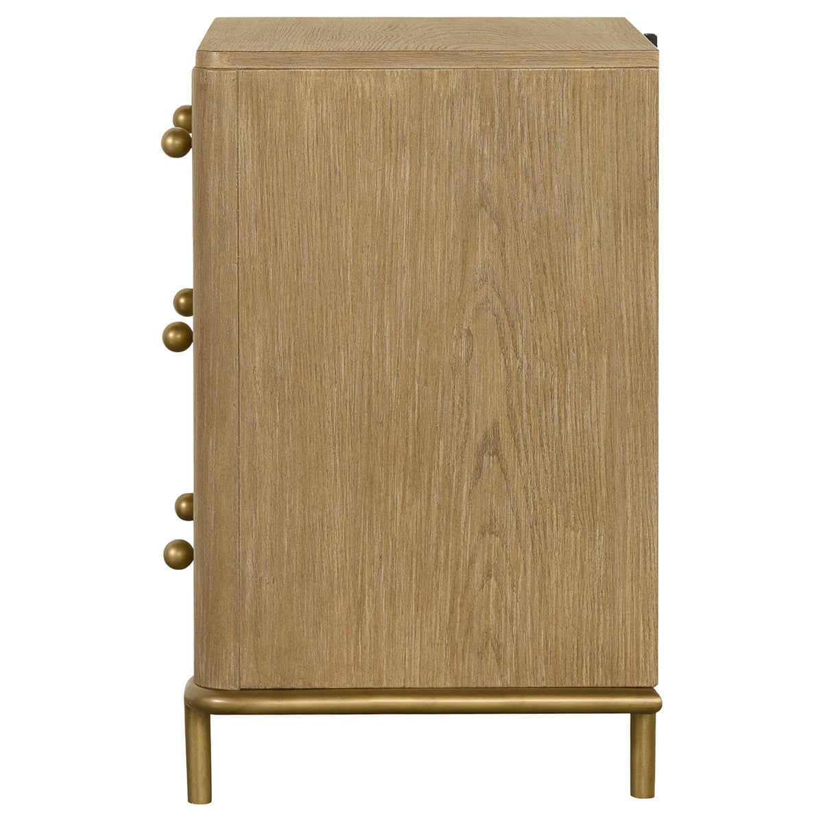 Arini 3-drawer Nightstand with USB Ports Sand Wash