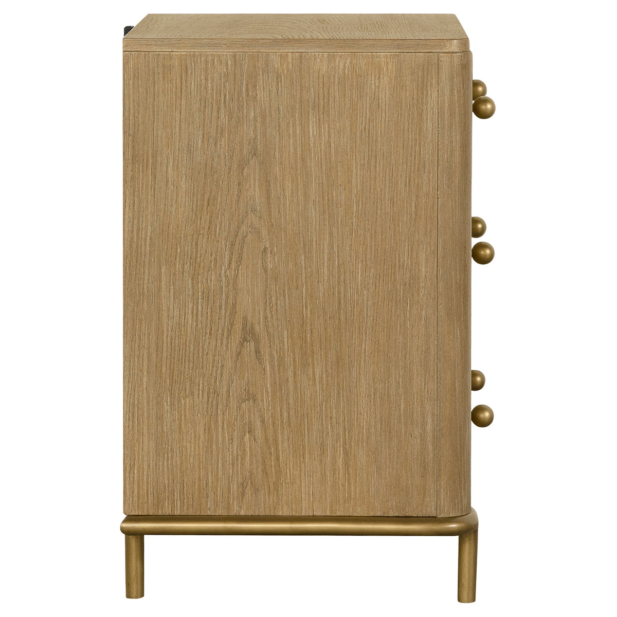 Arini 3-drawer Nightstand with USB Ports Sand Wash