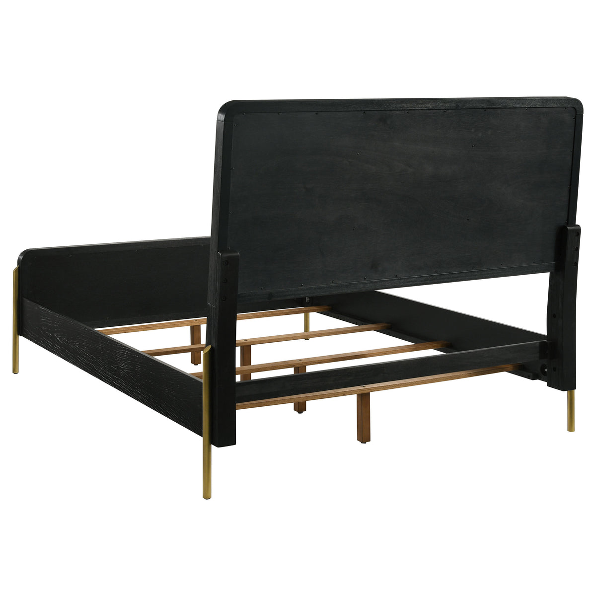 Arini 5-piece Queen Bedroom Set with Woven Cane Bed Black