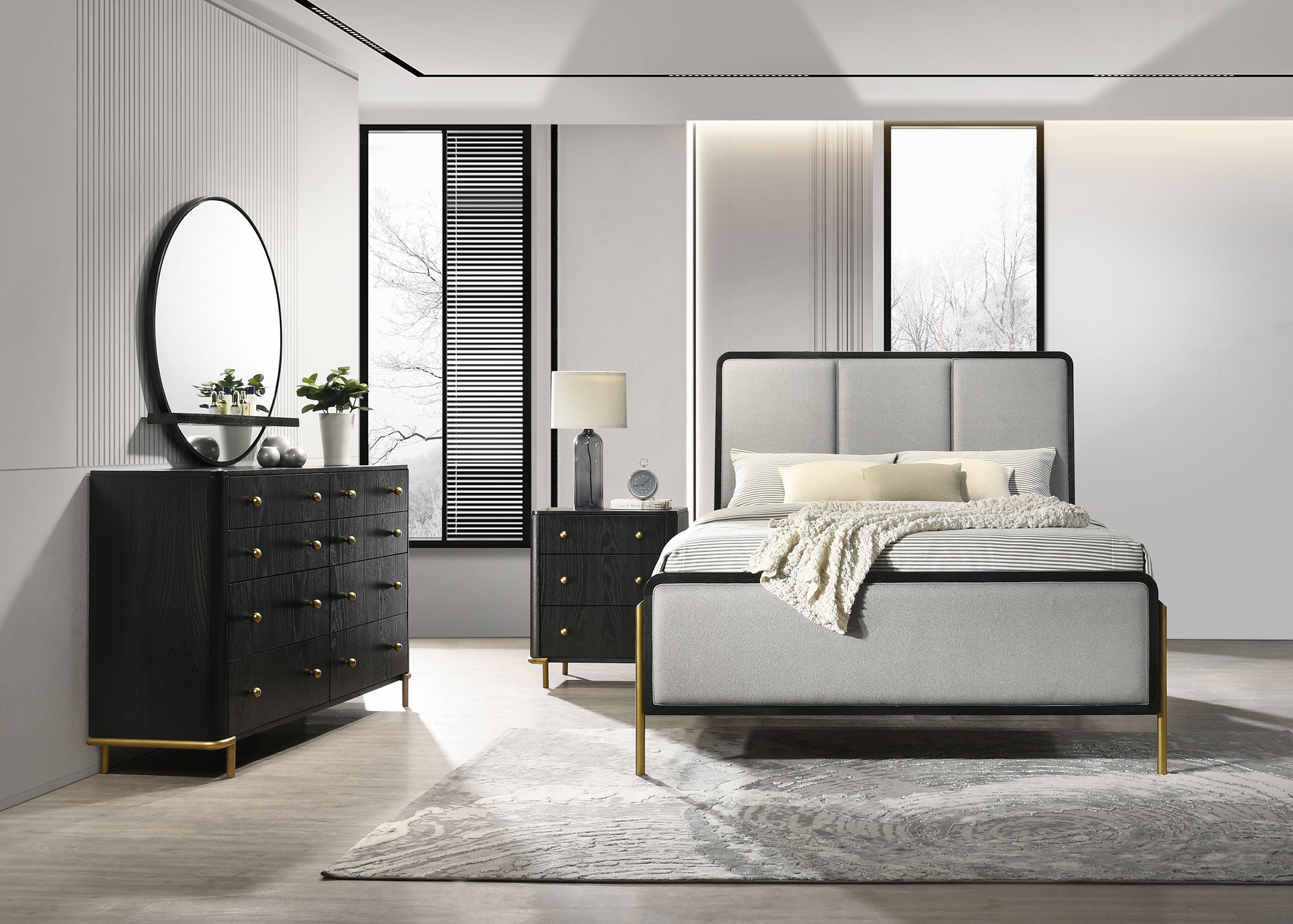 Arini Bedroom Set (Upholstered Bed)