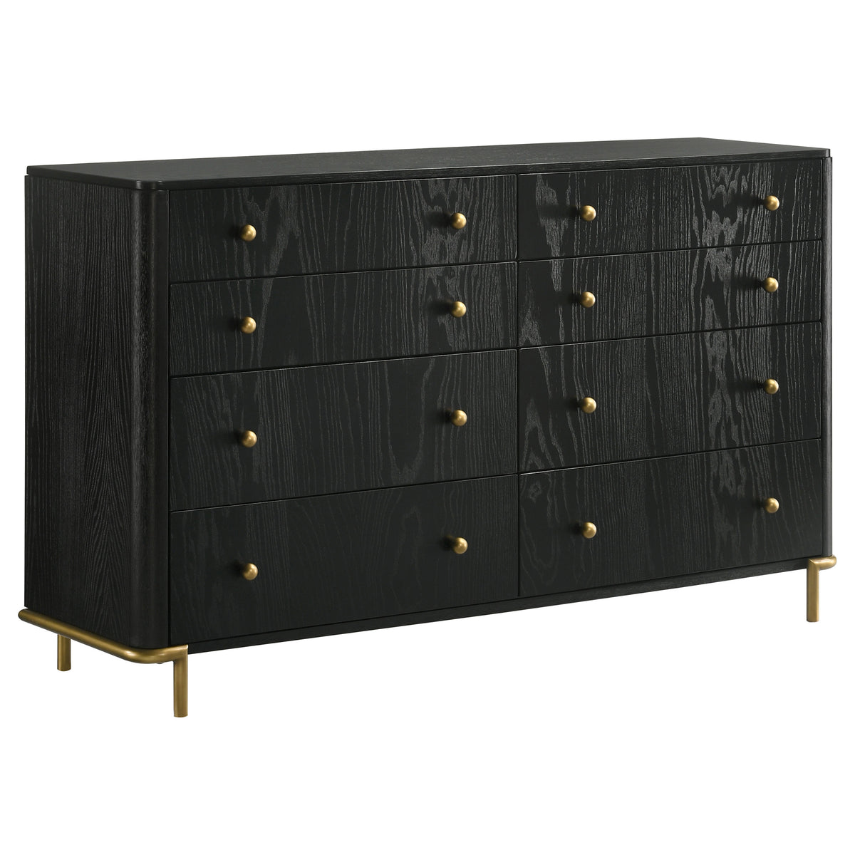 Arini 4-piece California King Bedroom Set with Upholstered Bed Black