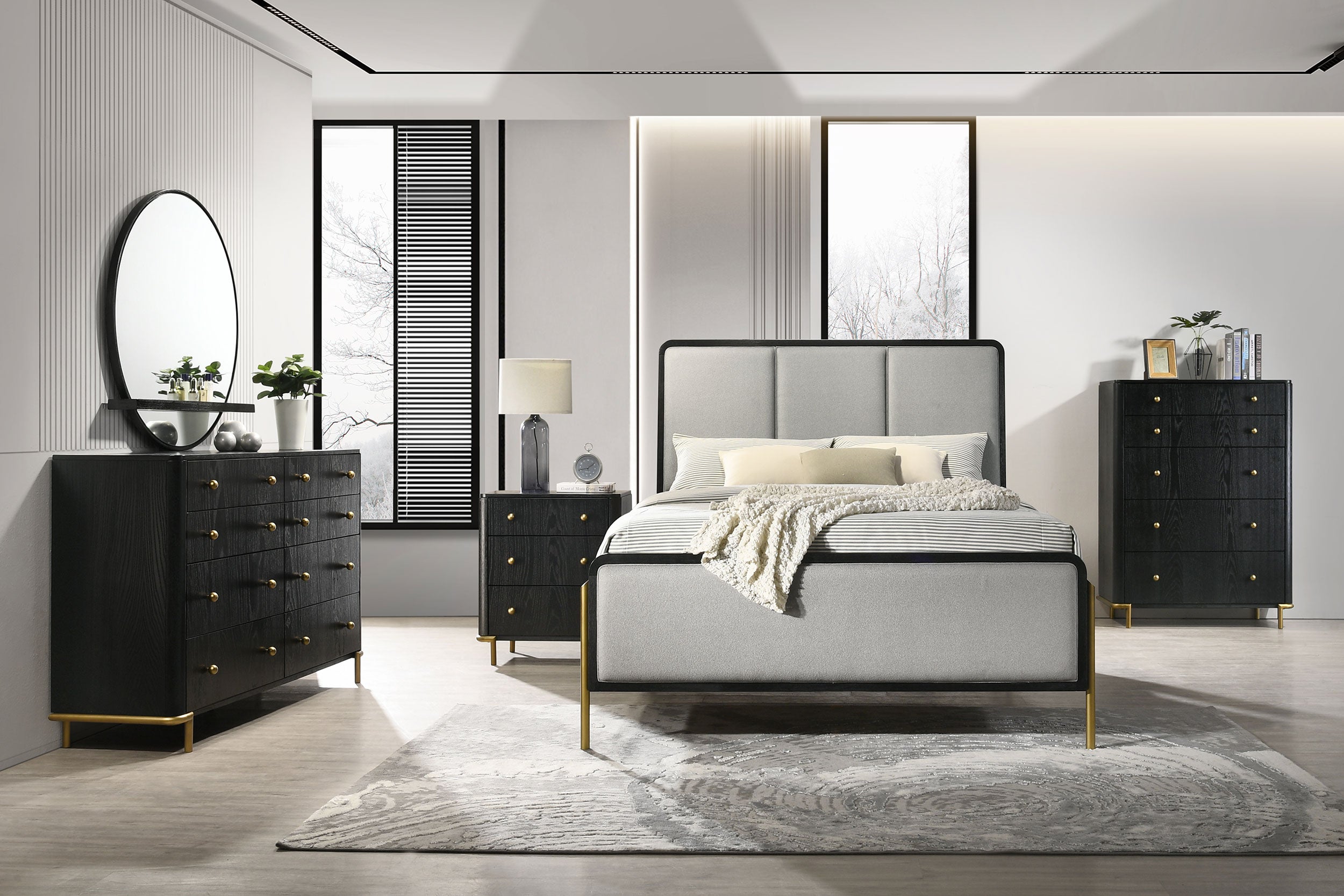Arini Bedroom Set (Upholstered Bed)