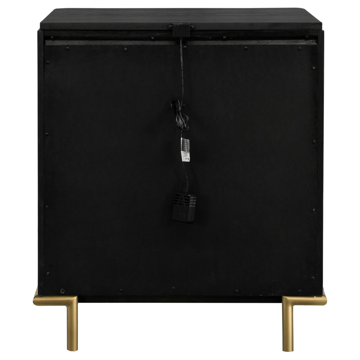 Arini 3-drawer Nightstand with USB Ports Black