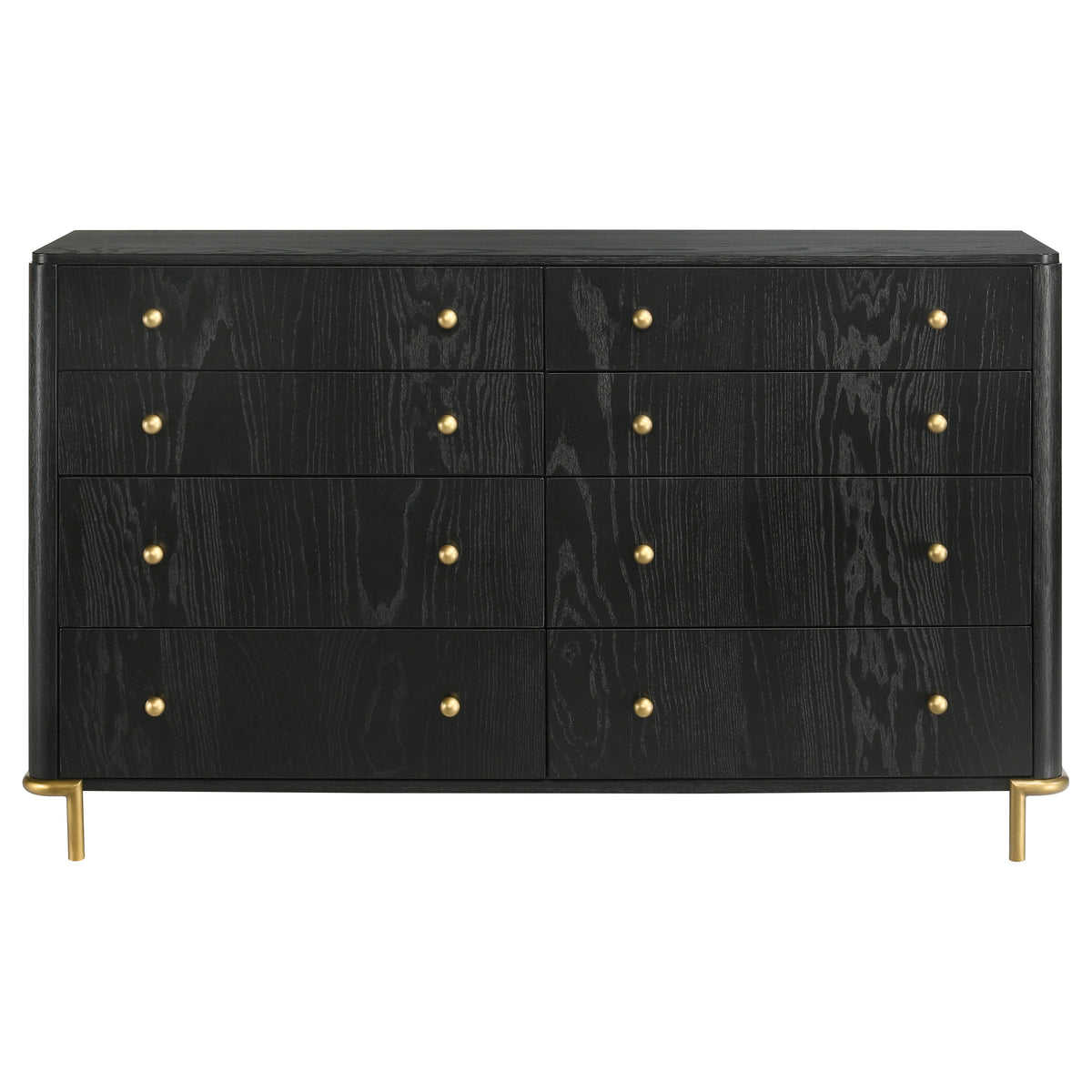 Arini 8-drawer Dresser Black