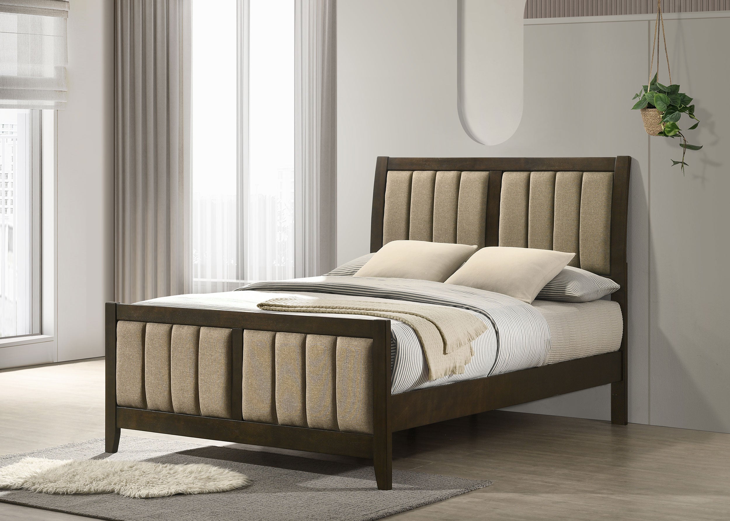 Wilkes Wood Panel Bed