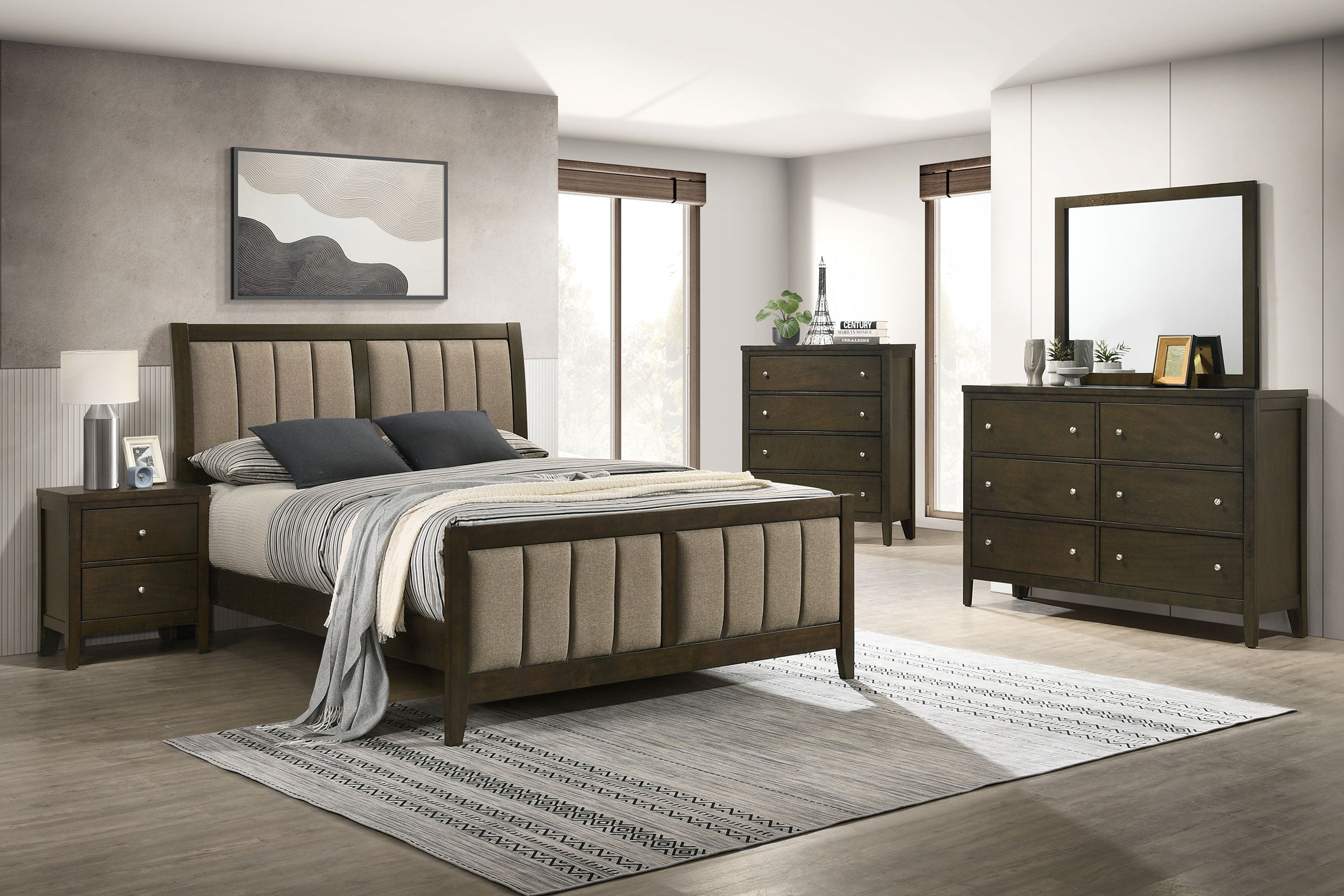 Wilkes Wood Panel Bed