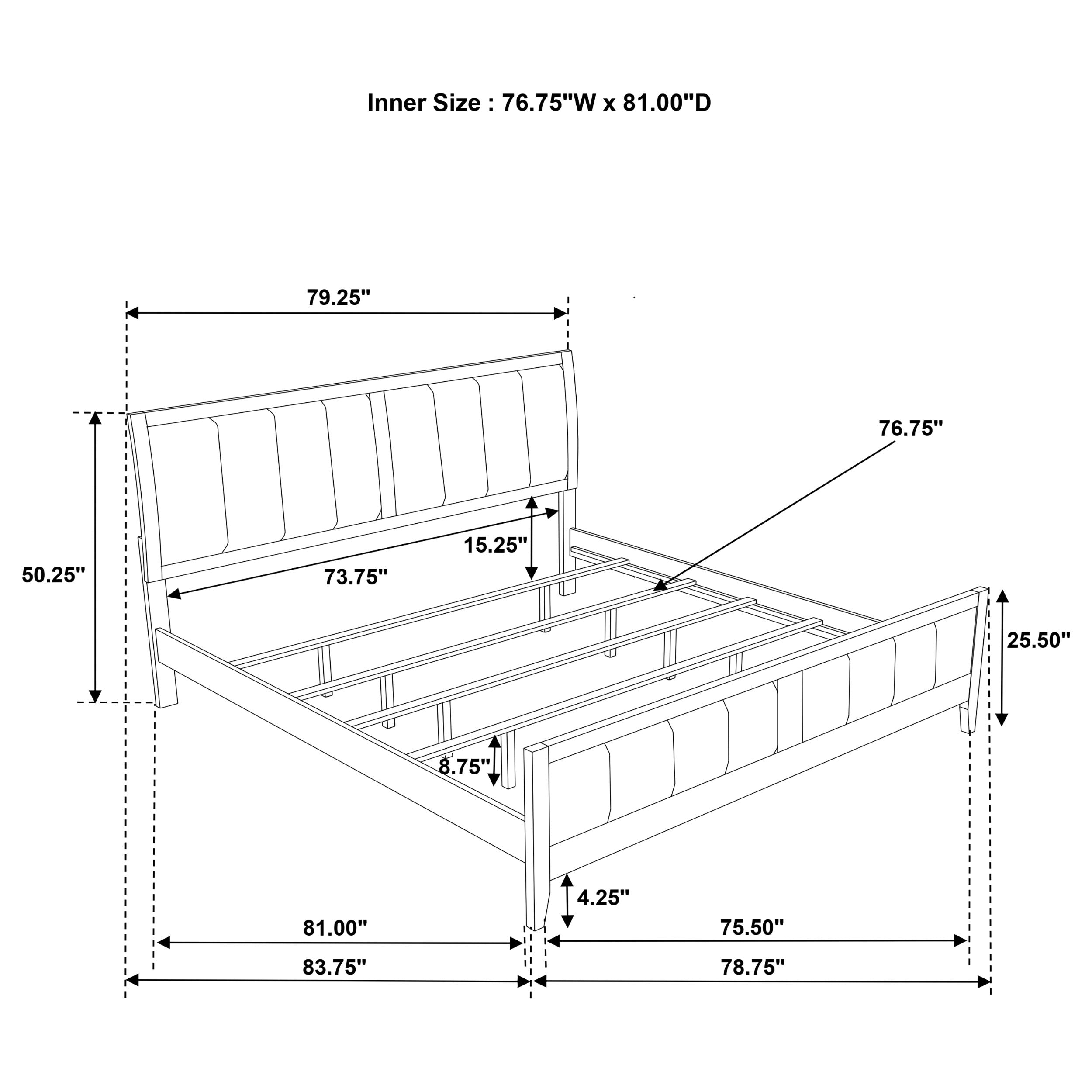 Wilkes Wood Panel Bed